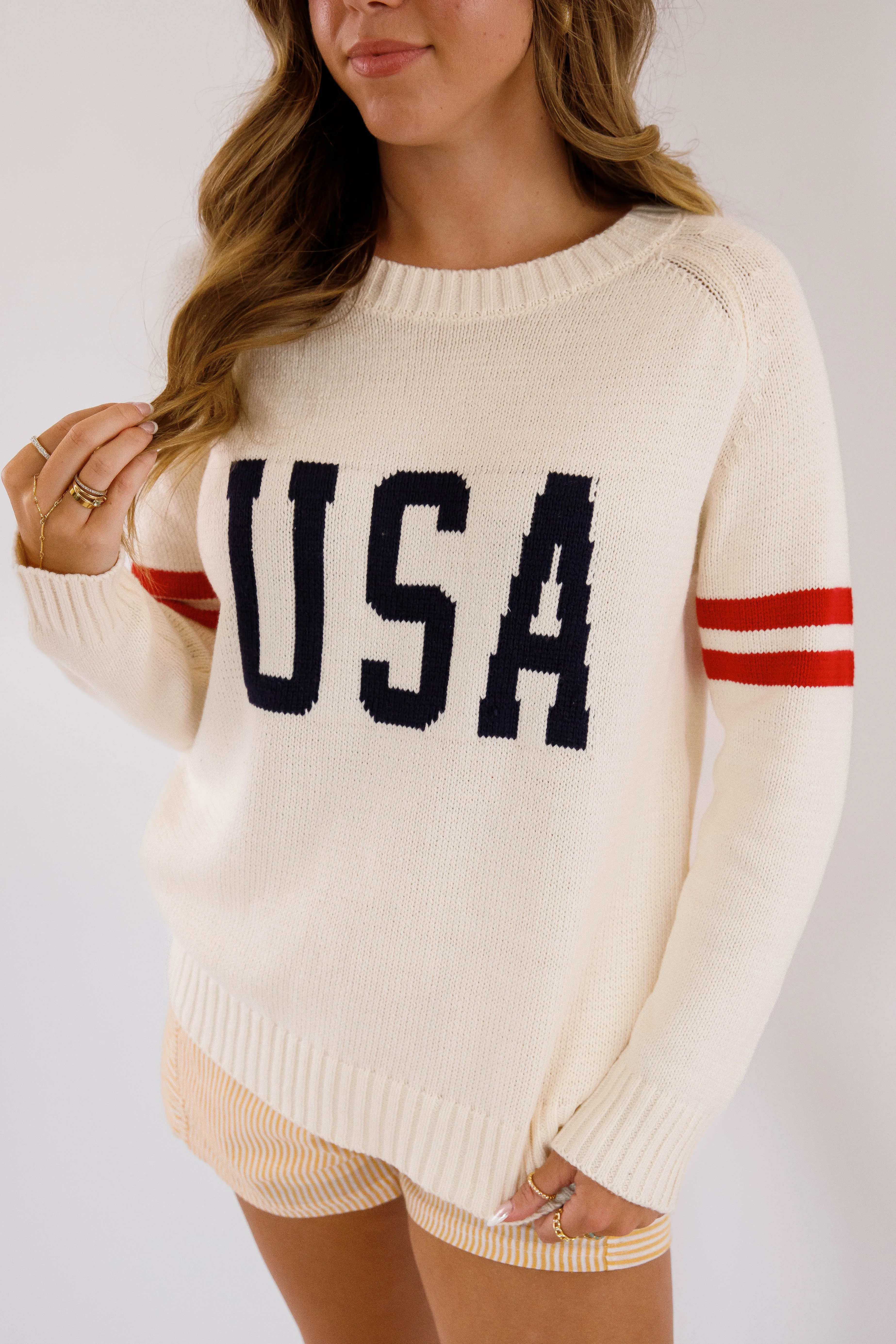 Party In The USA Sweater BreathableBackVents OdorResistant Technology