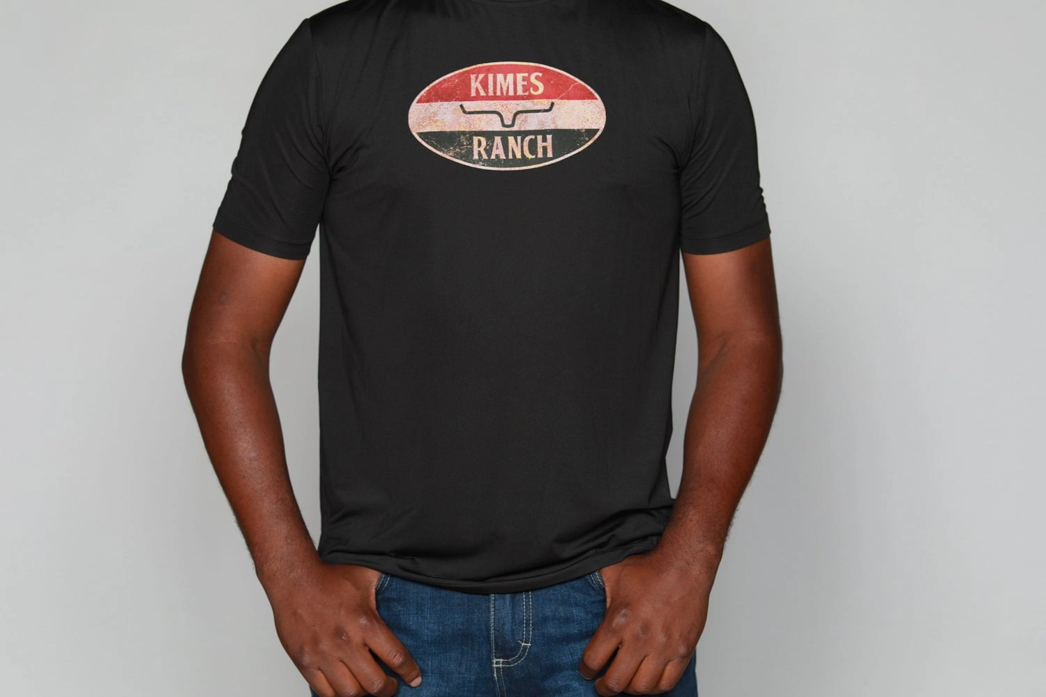 Artistic Design Kimes Ranch Mens American Standard Tee Black Polyester S/S T-Shirt
