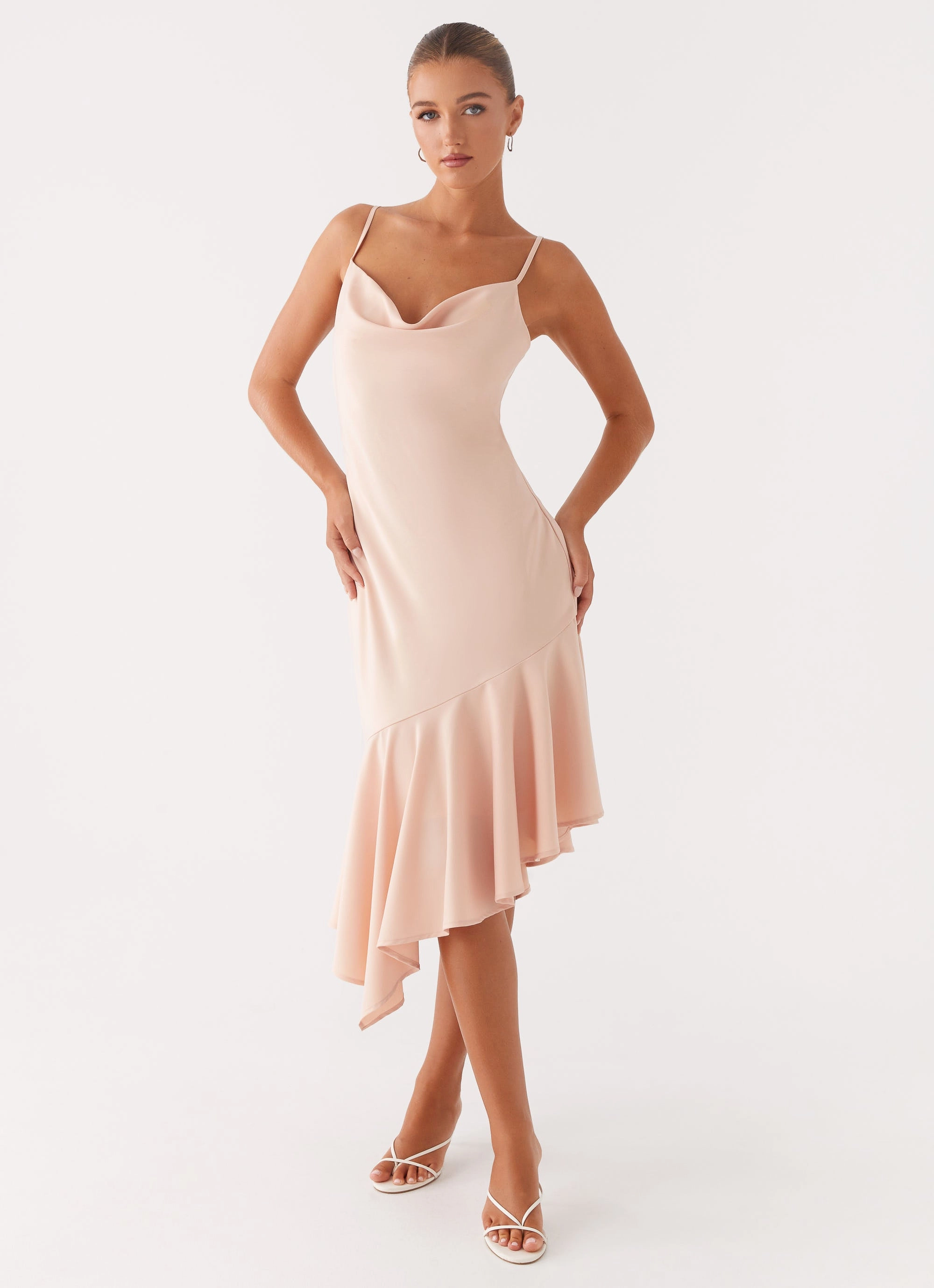 Korby Midi Dress - Pink Timeless-Classic Clean Finish