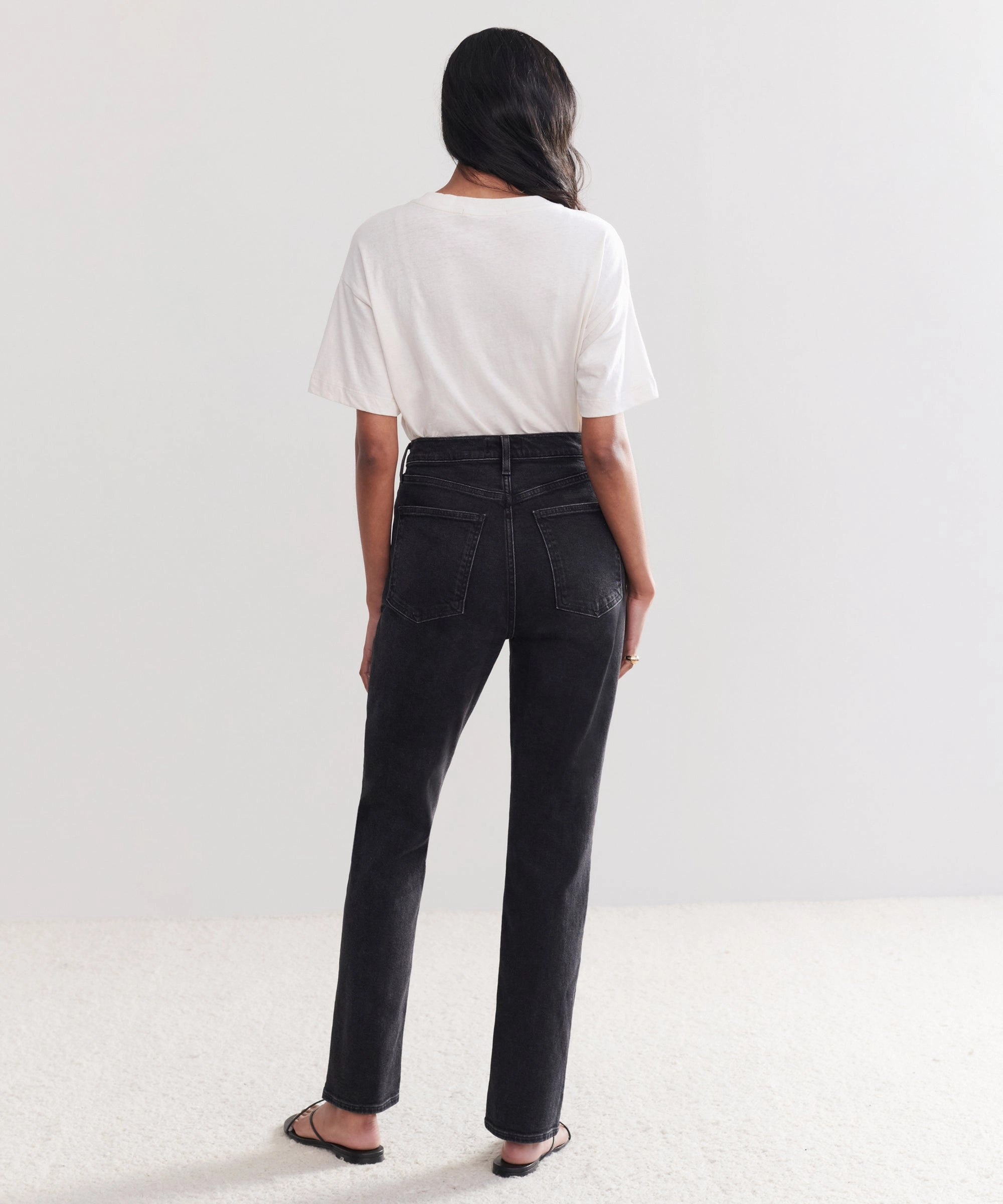 High Rise Stovepipe Jean Quick Cool