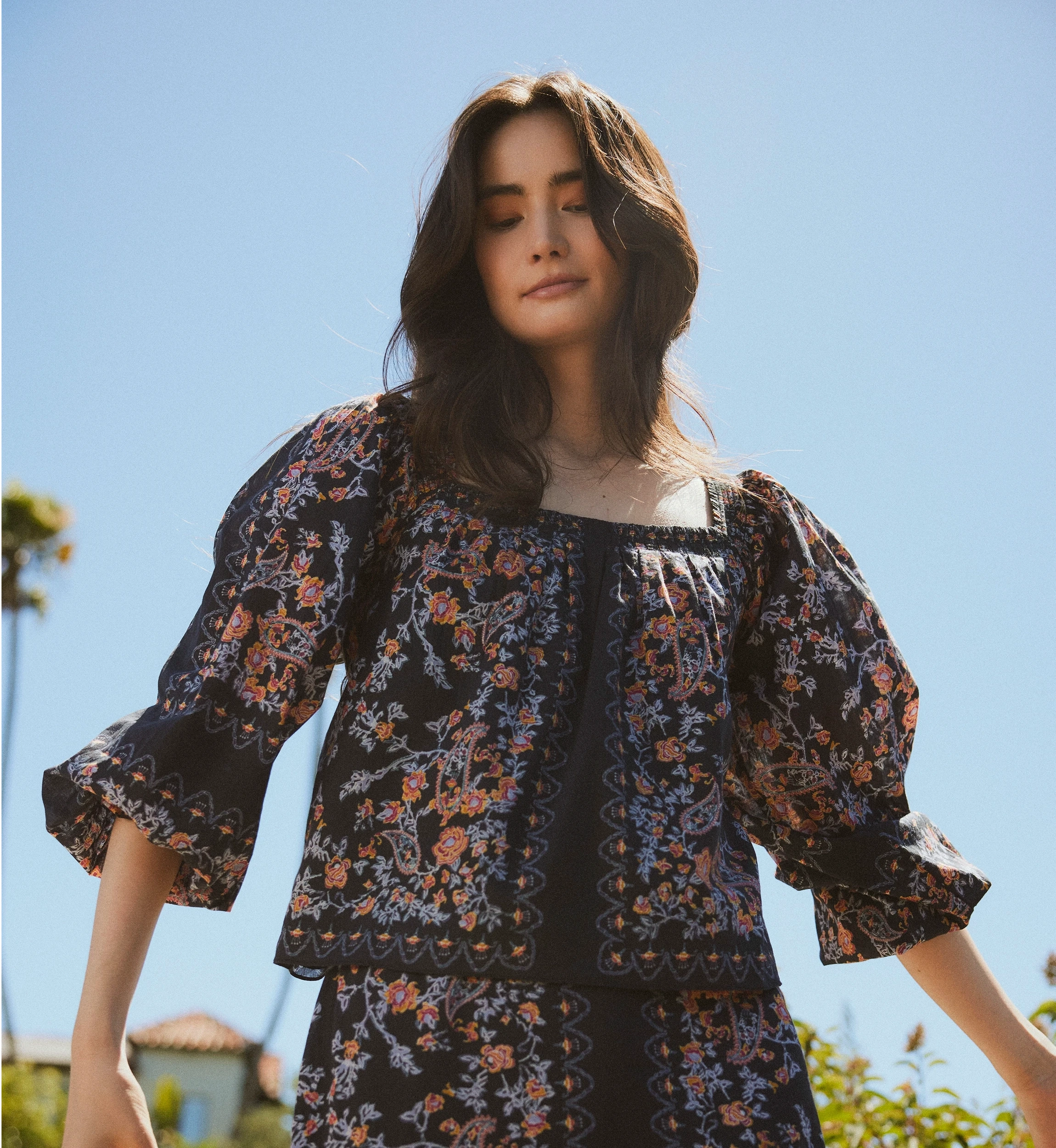 Lucille Blouse | Dark La Ramos OdorResistantTechnology