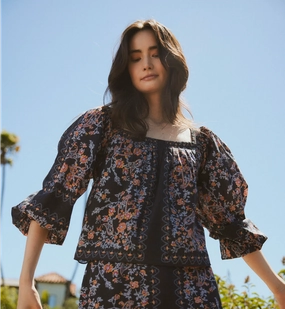 Lucille Blouse | Dark La Ramos OdorResistantTechnology