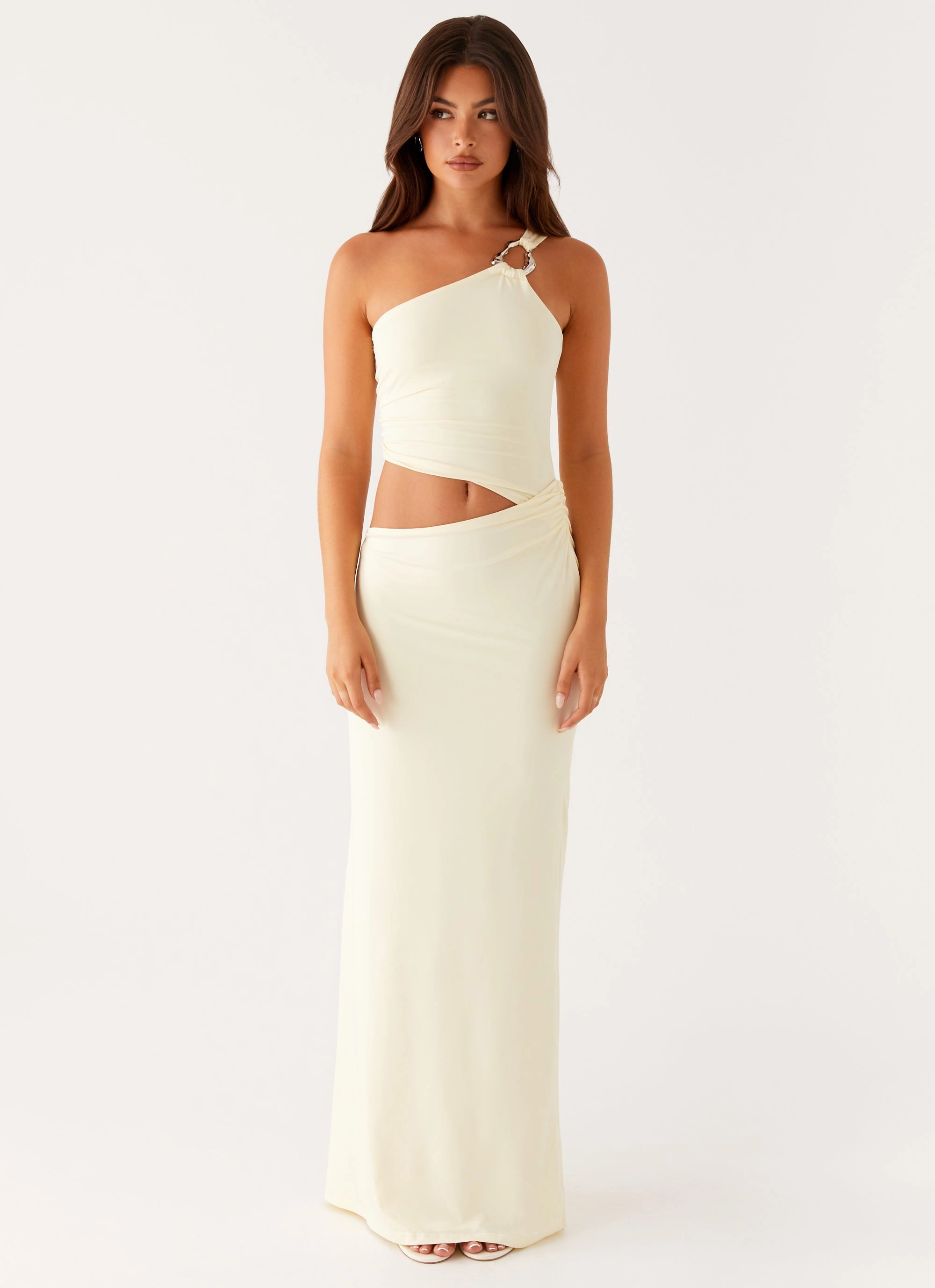 Modern Texture Peta Maxi Dress - Yellow