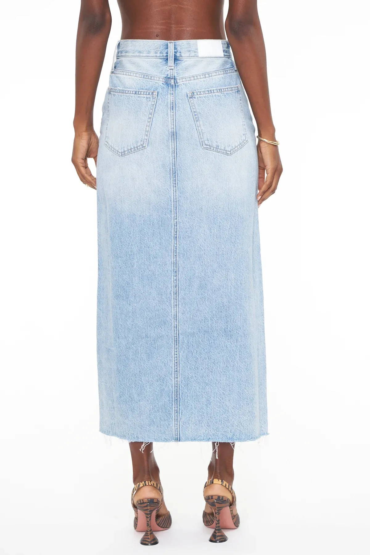 Pistola Alice Midi Denim Skirt - Brooklyn Sleek Waist