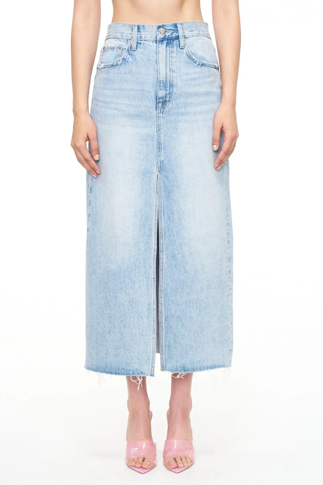 Pistola Alice Midi Denim Skirt - Brooklyn Flat Seams On The Go