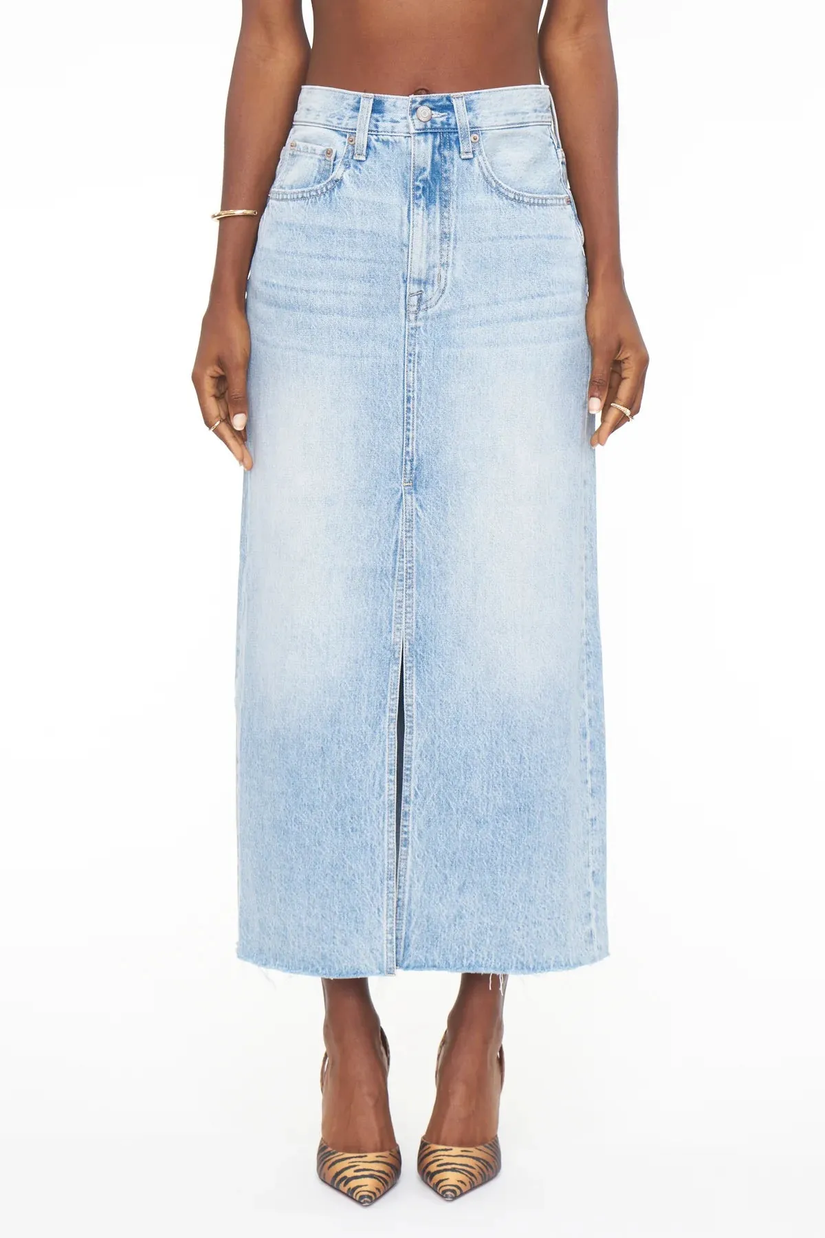 Breathable Style Pistola Alice Midi Denim Skirt - Brooklyn