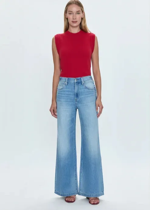 Anti Bacterial Treatment Crisp Look Pistola Jadyn Low Slung Palazzo Major