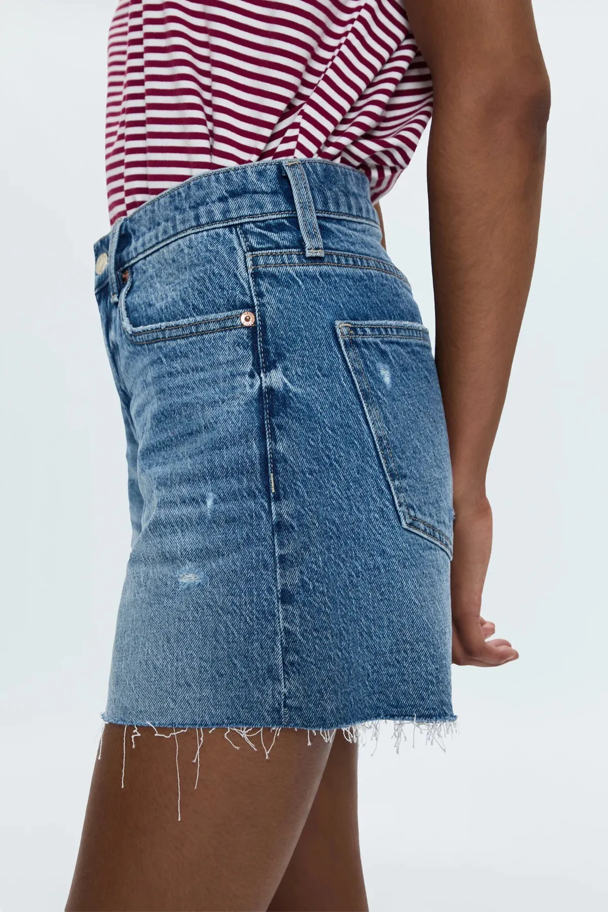 Easy Stretch Pistola Kennedy Relaxed Mid Rise Cut Off Shorts - Central Vintage