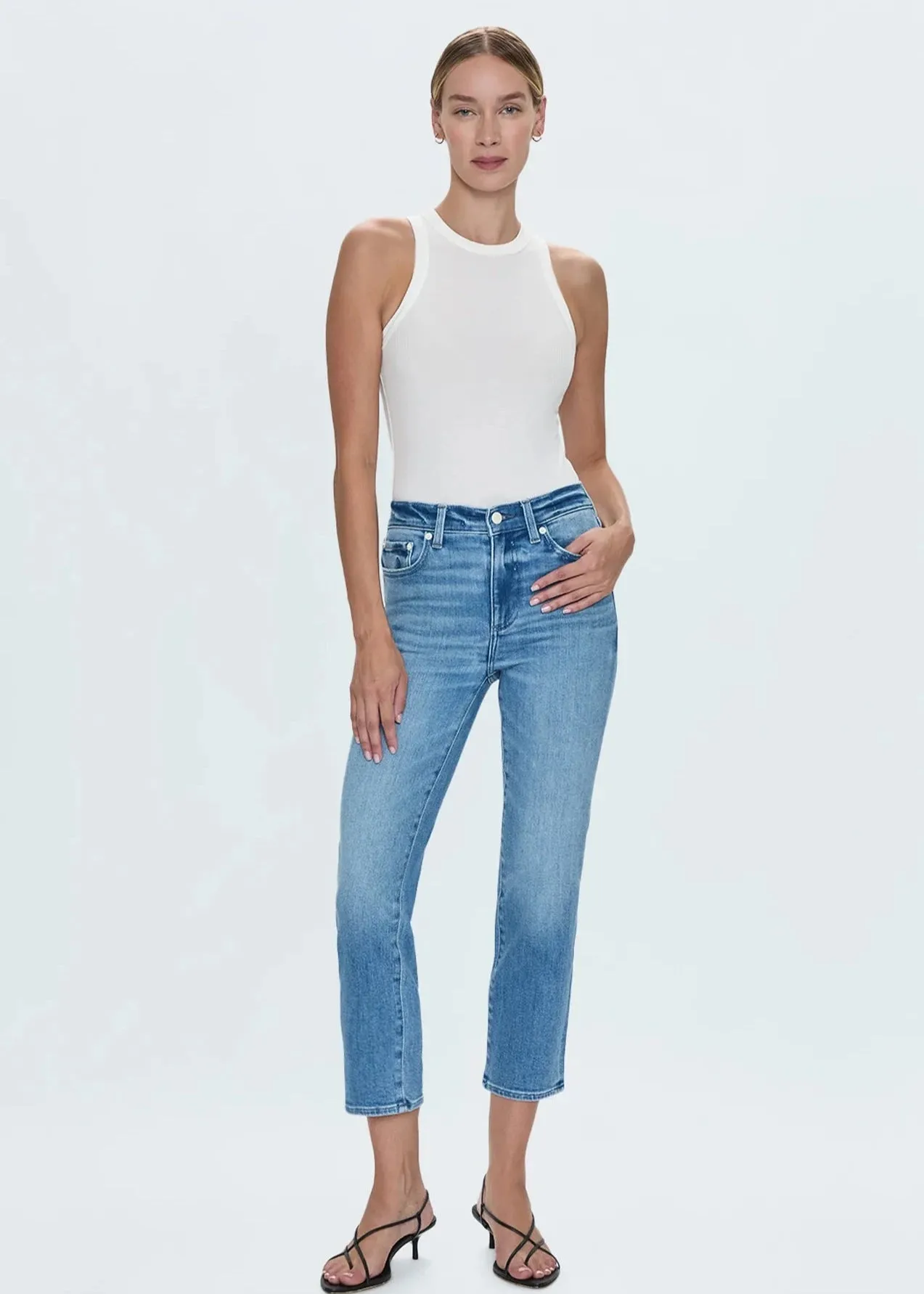 Pistola Monroe Crop High Rise Cigarette - Hill Modern Fit
