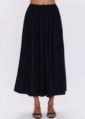 Pistola Noelle Poplin Maxi Skirt - Noir Water Resistant