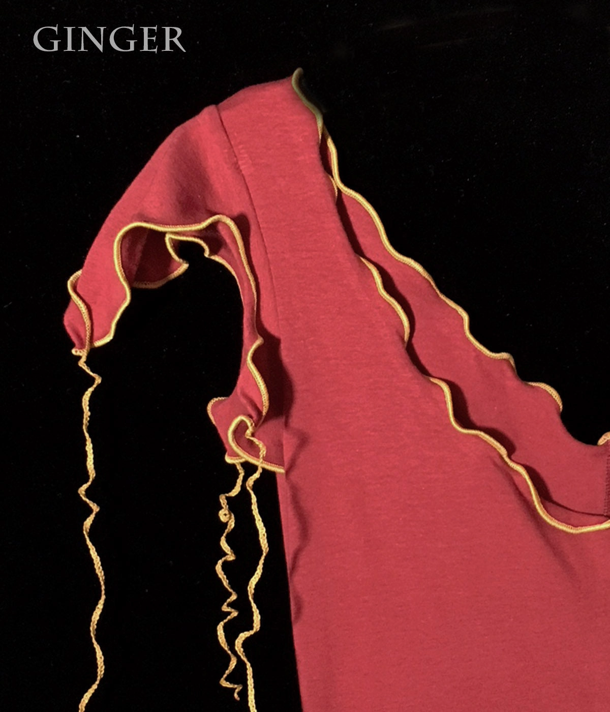 Stretch Knit Material Pixie Stretch Top Blouse