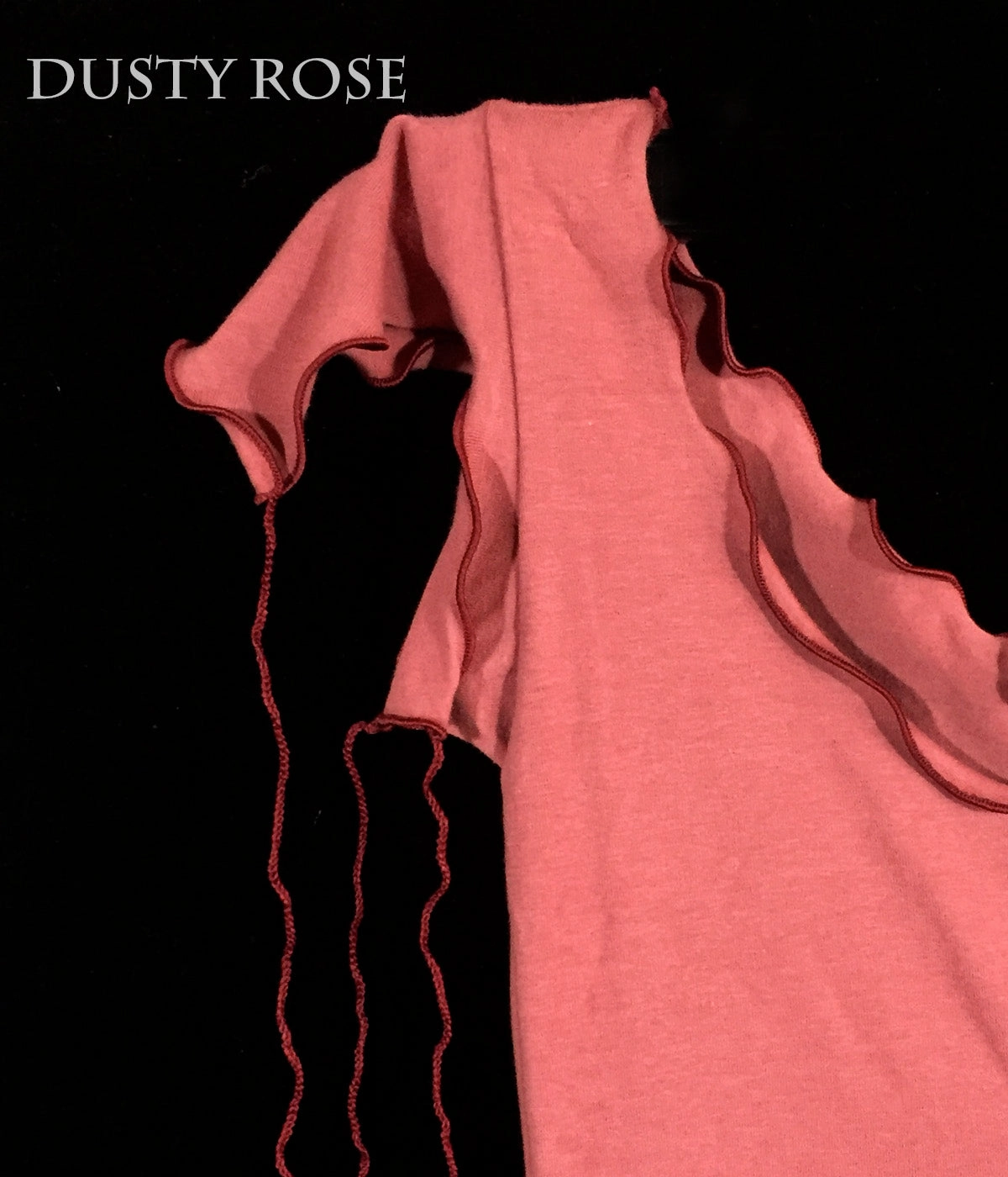 NeutralPalette Contrast Stitch Pixie Stretch Top Blouse