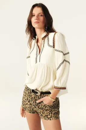 ba&sh Talsie Blouse hypoallergenic material Biodegradable Fiber