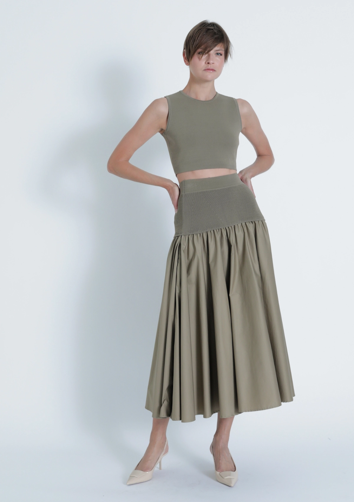 Riley Knit Set Brunch Tone light layering