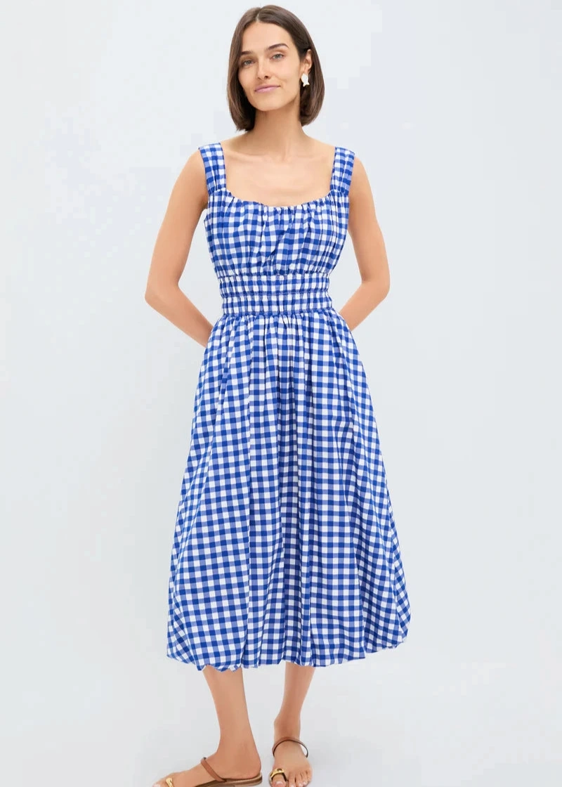 Contemporary Cut Sea NY Neci Gingham Tank Dress