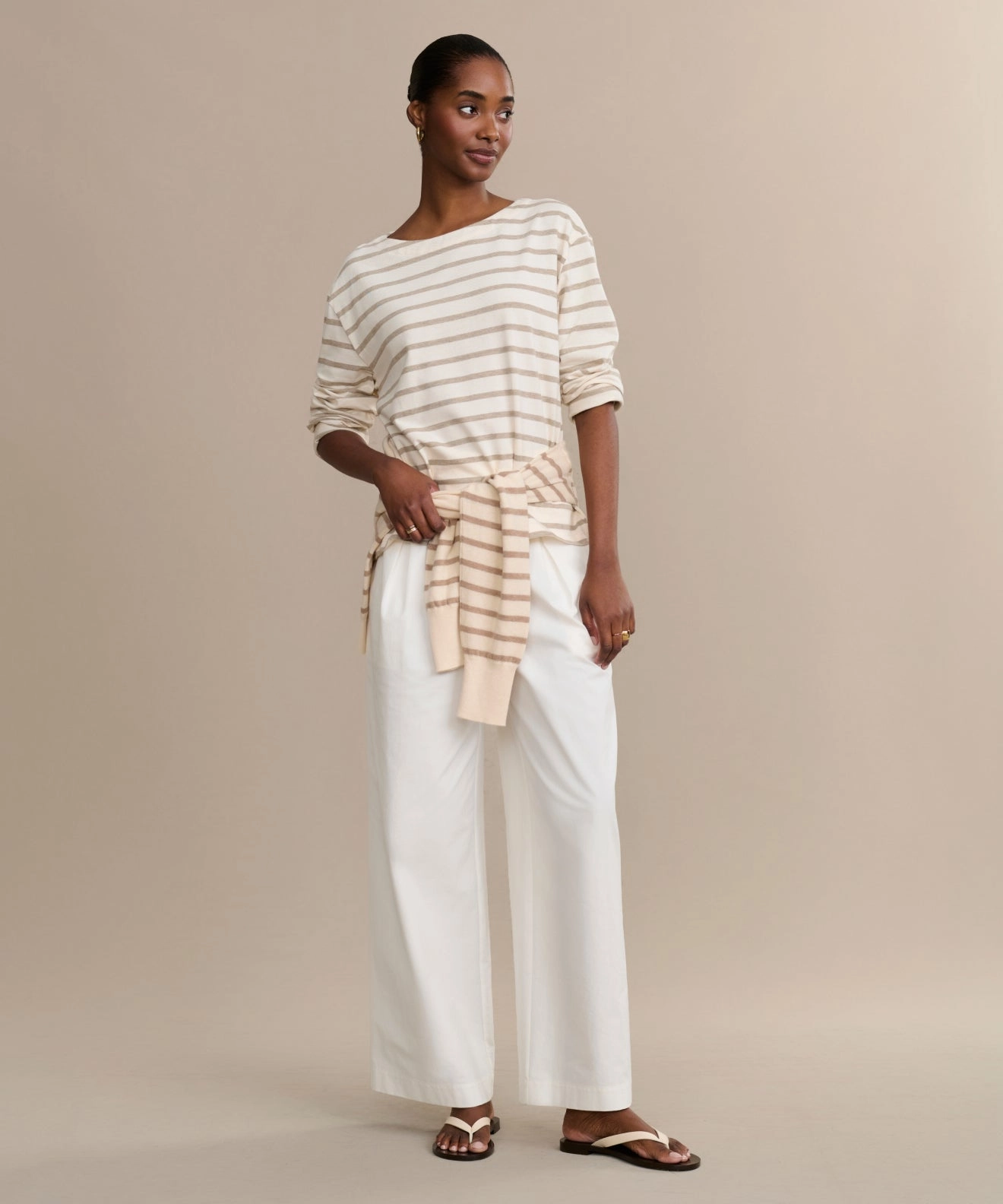 Claude Long-Sleeve Tee Convertible Neckline