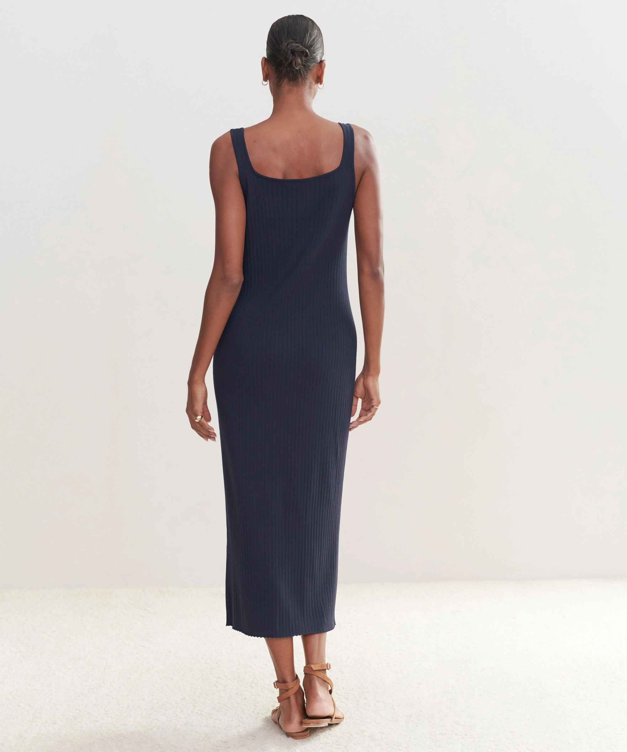 Rib Tank Dress Chilly Comfort Wear Modern Staple