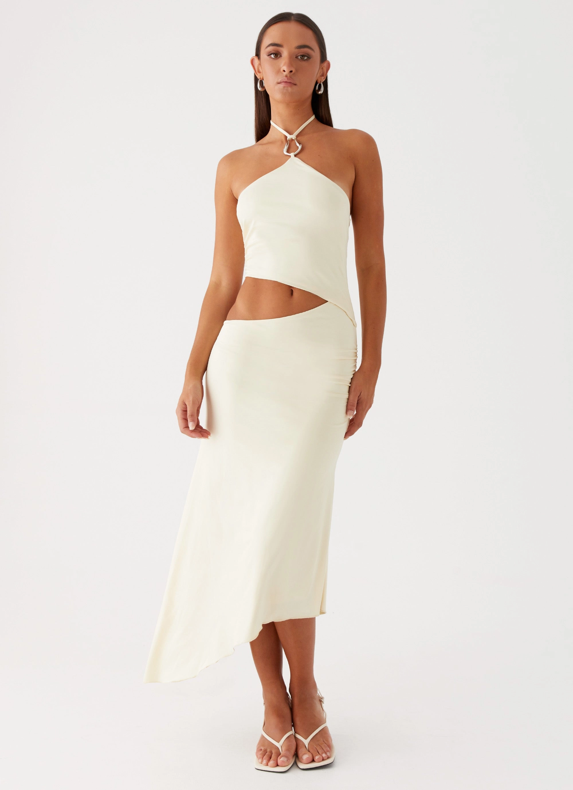 Mini-Length Studio Style Tasha Maxi Dress - Lemon