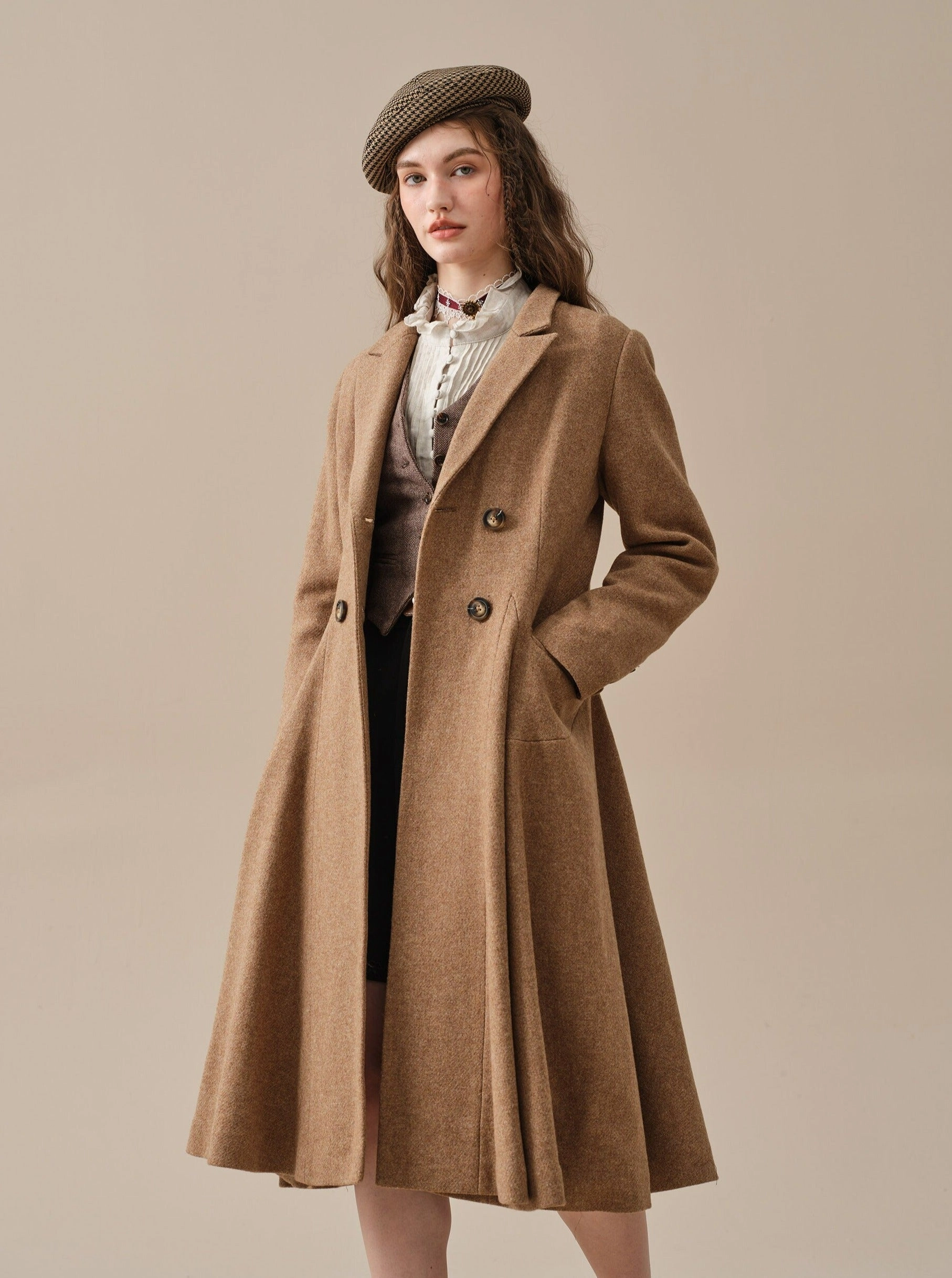 The Roman Holiday 17 | 100% wool classic coat AntiPilling Treatment