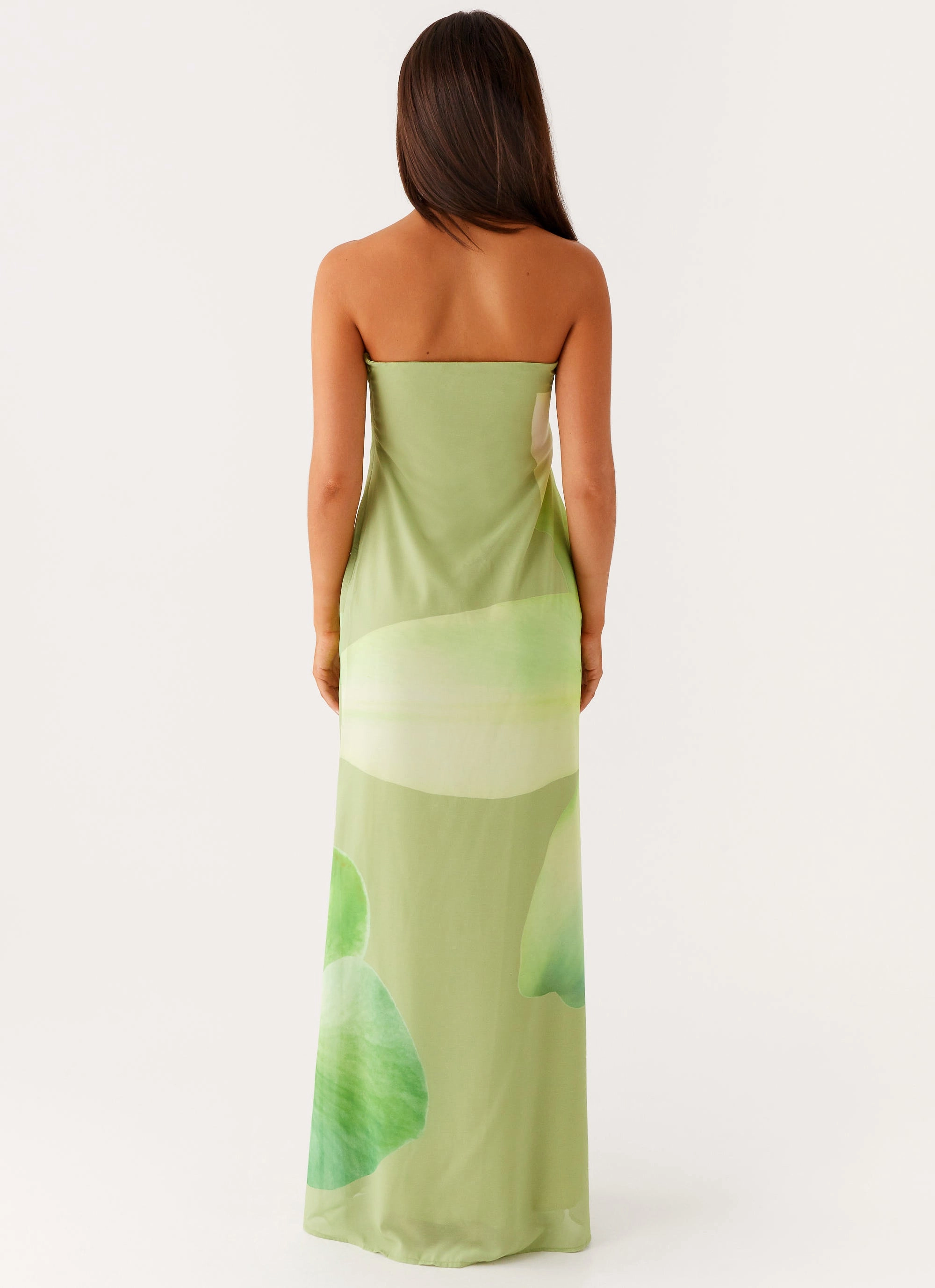 Darcy Maxi Dress - Green Floral Neat Finish Chill Fashion