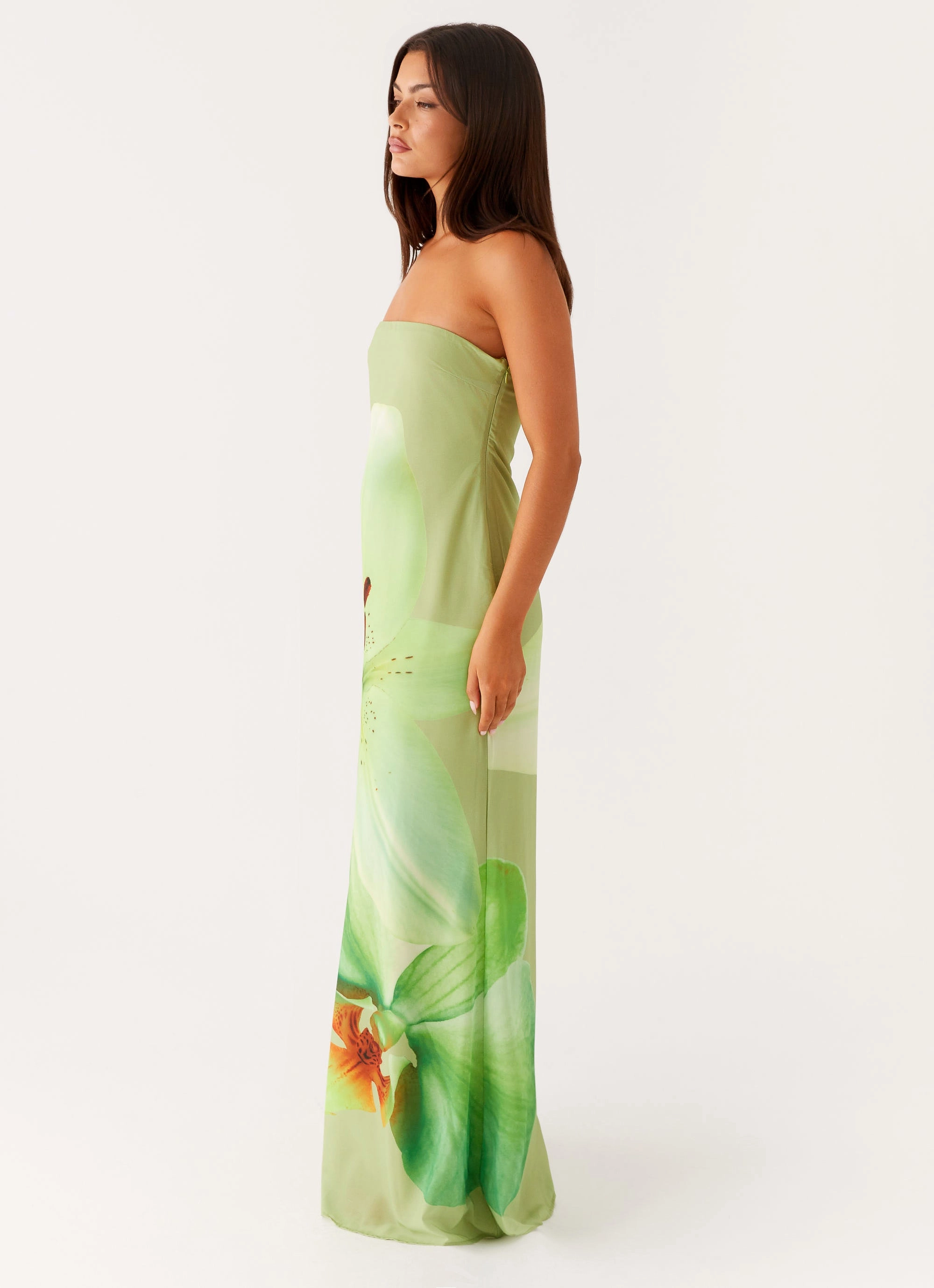 Darcy Maxi Dress - Green Floral Smart Fit