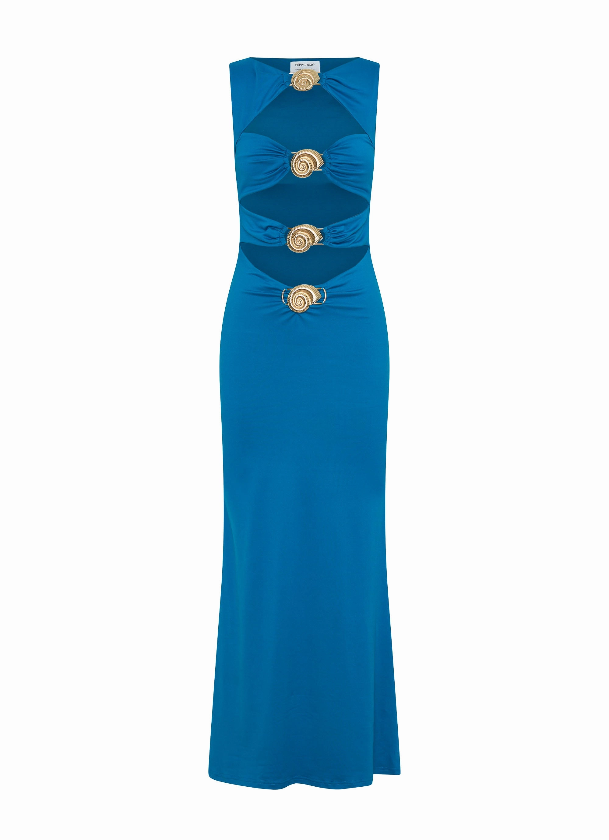 Lagoon Cut Out Maxi Dress - Royal Blue Snag-Resistant