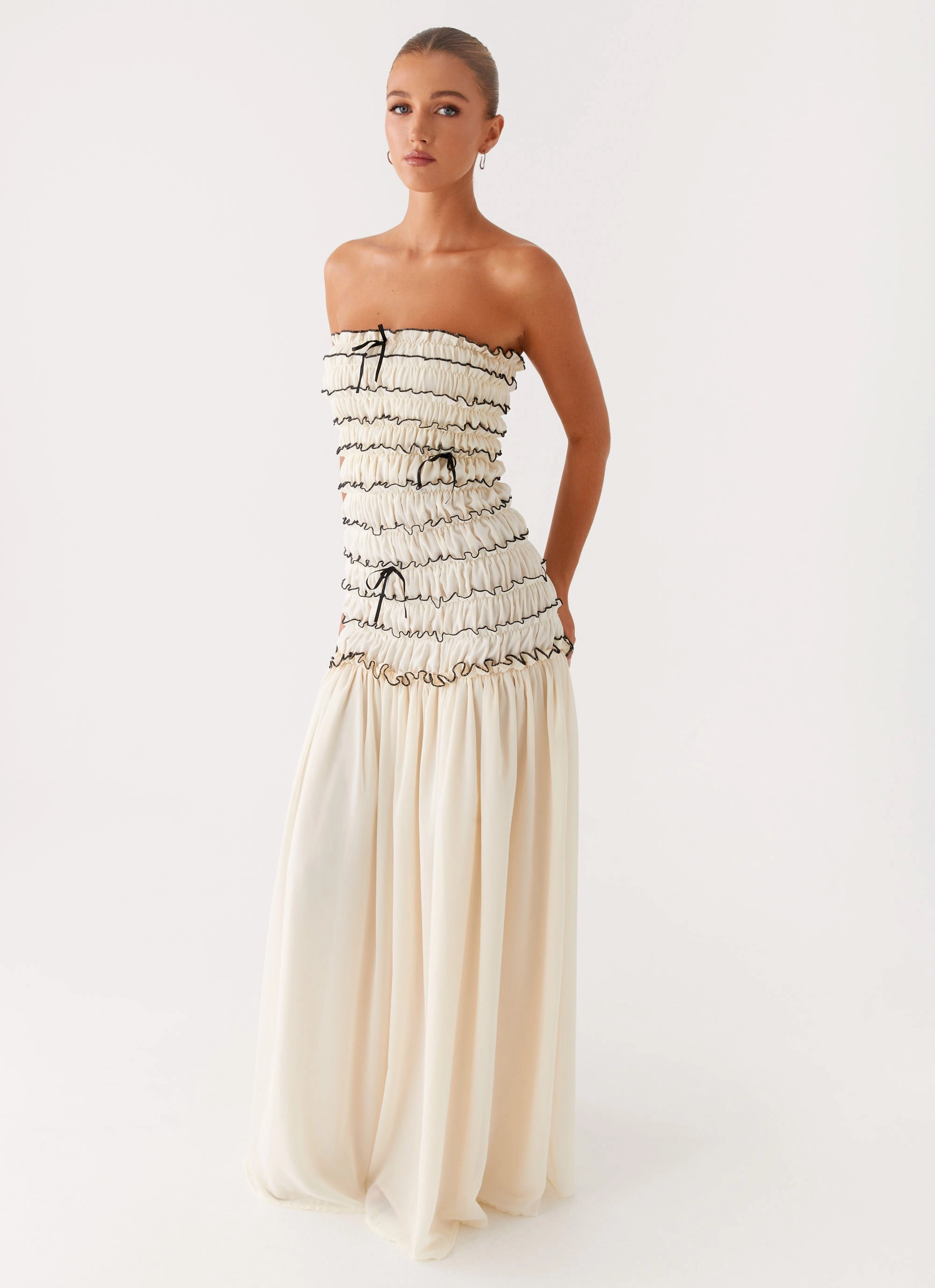 Lounge Style Zariah Maxi Dress - Ivory