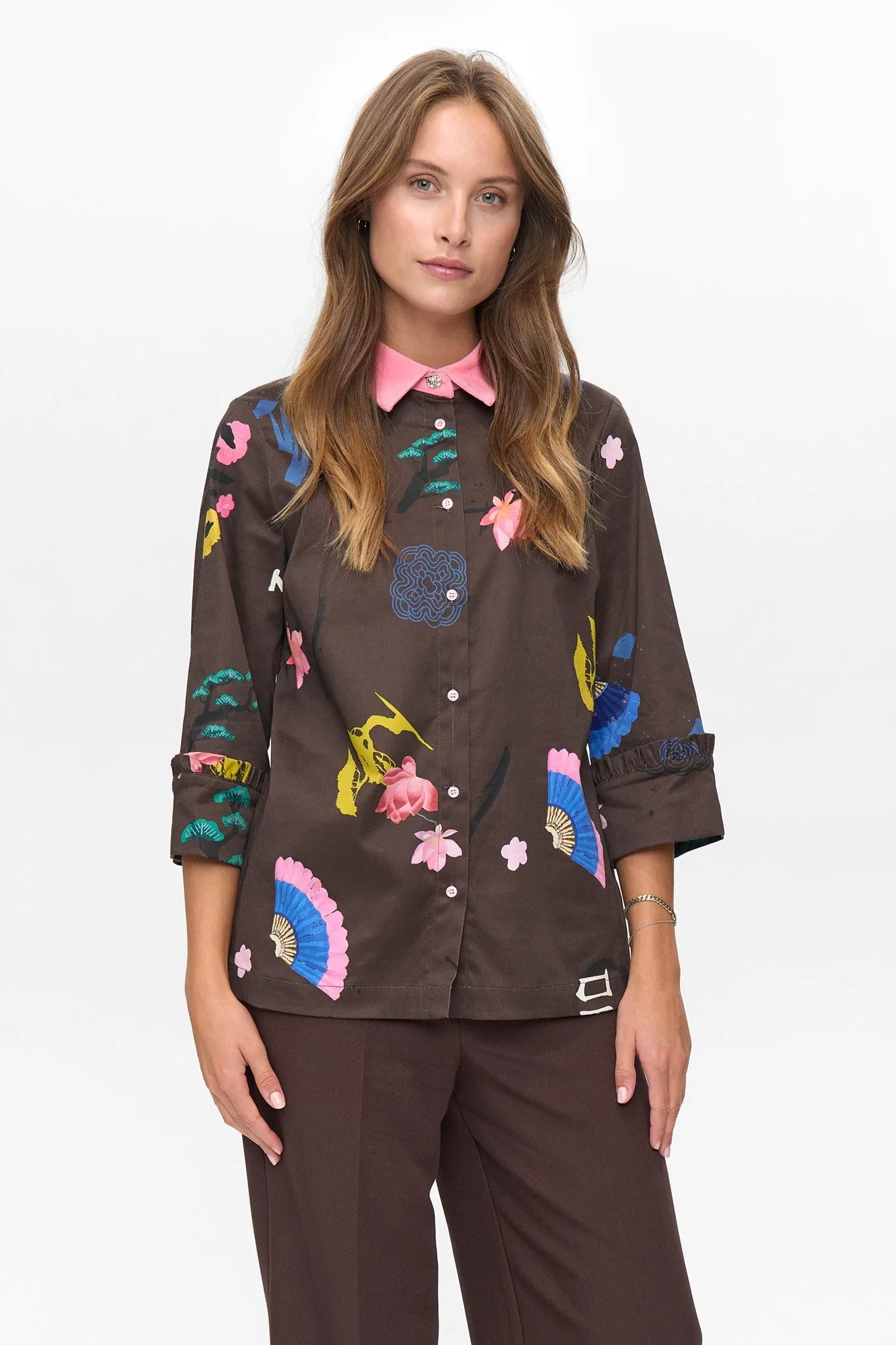 NUMARKI SHIRT - Black Coffee Buttery Soft Feel