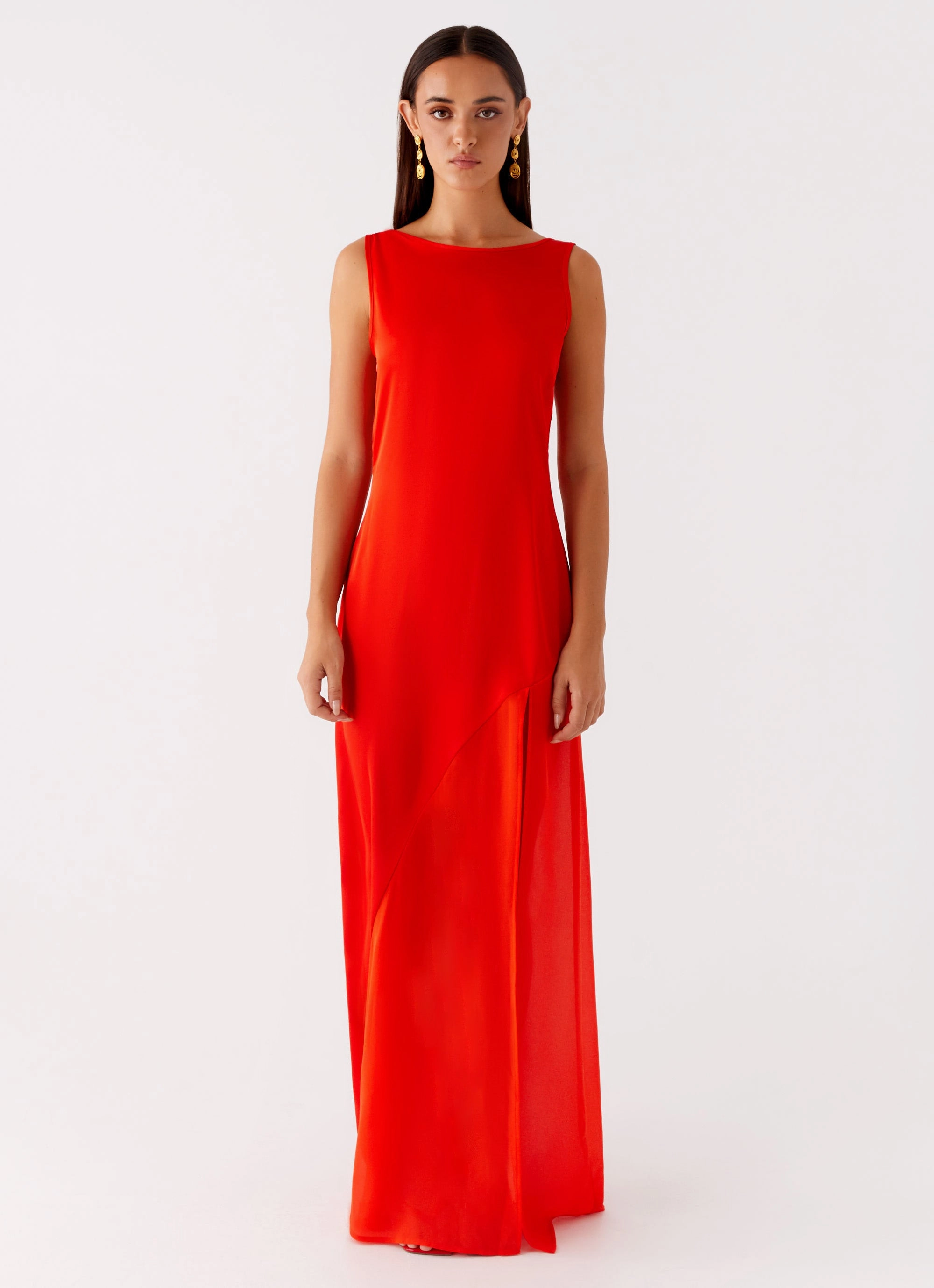 Light Elegance Playful touch Ramiro Maxi Dress - Red