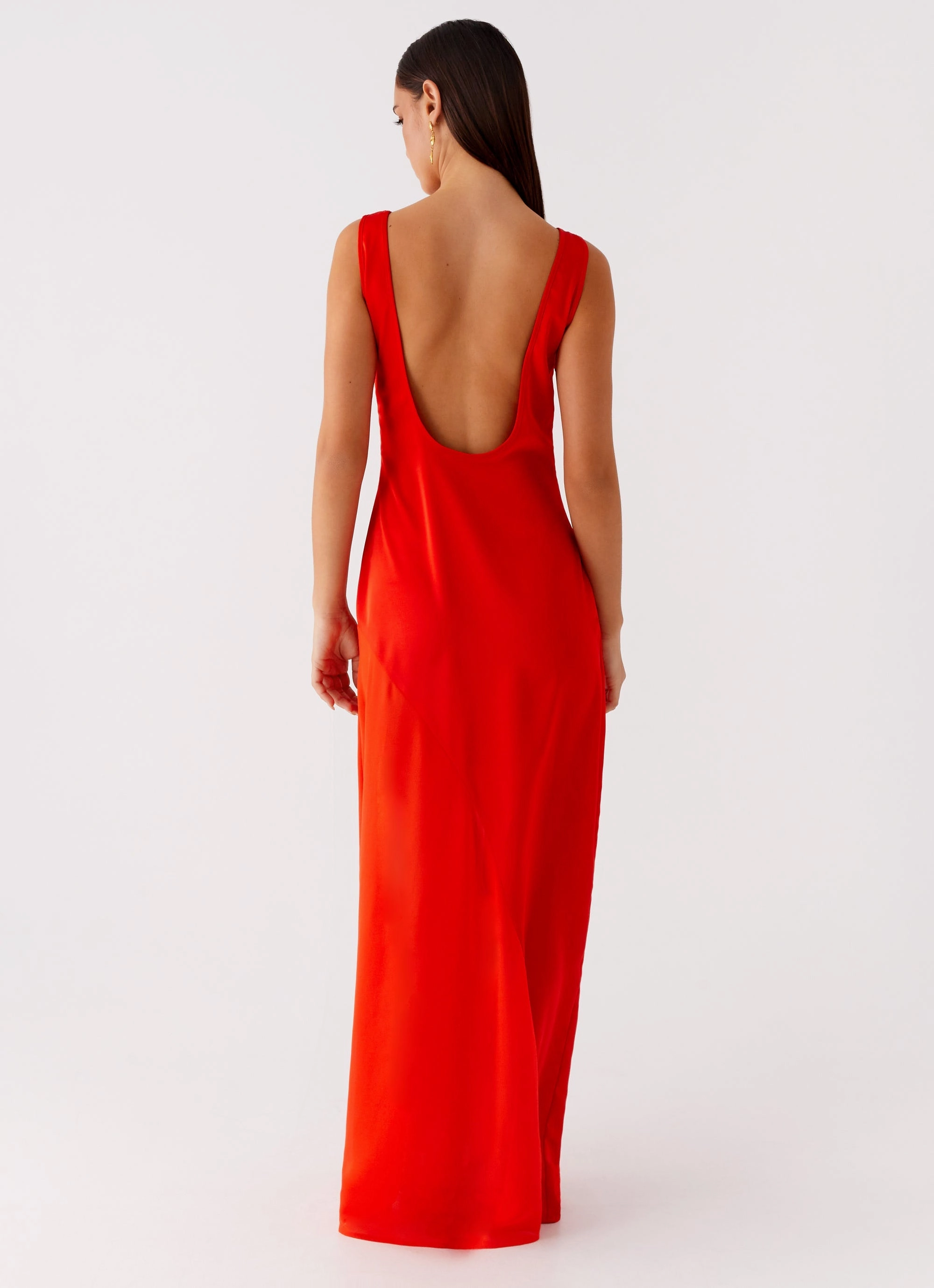 Ramiro Maxi Dress - Red Airy Weave