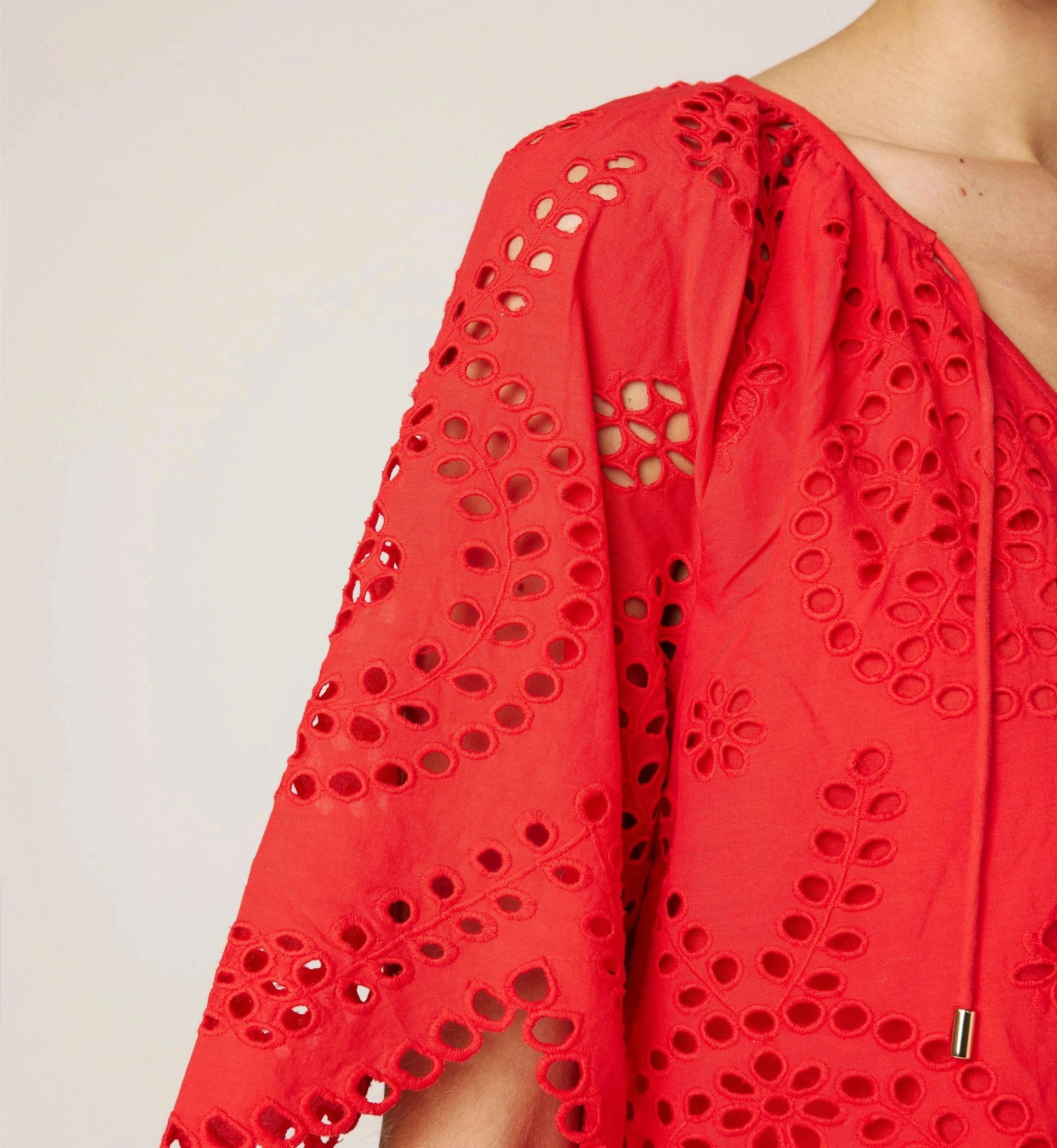 LoopwheelFabric Lulu Blouse | Poppy Red