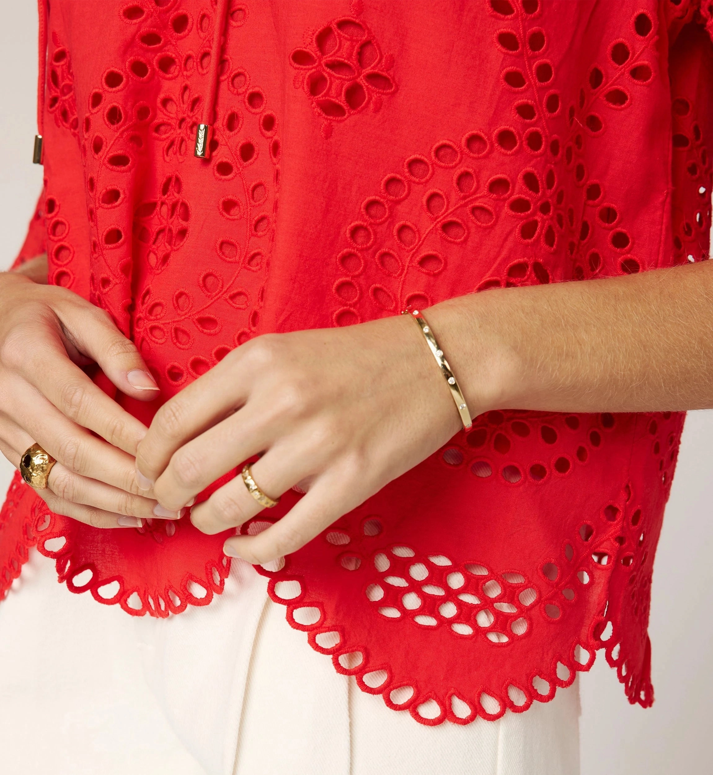 Non Irritating Seams Lulu Blouse | Poppy Red