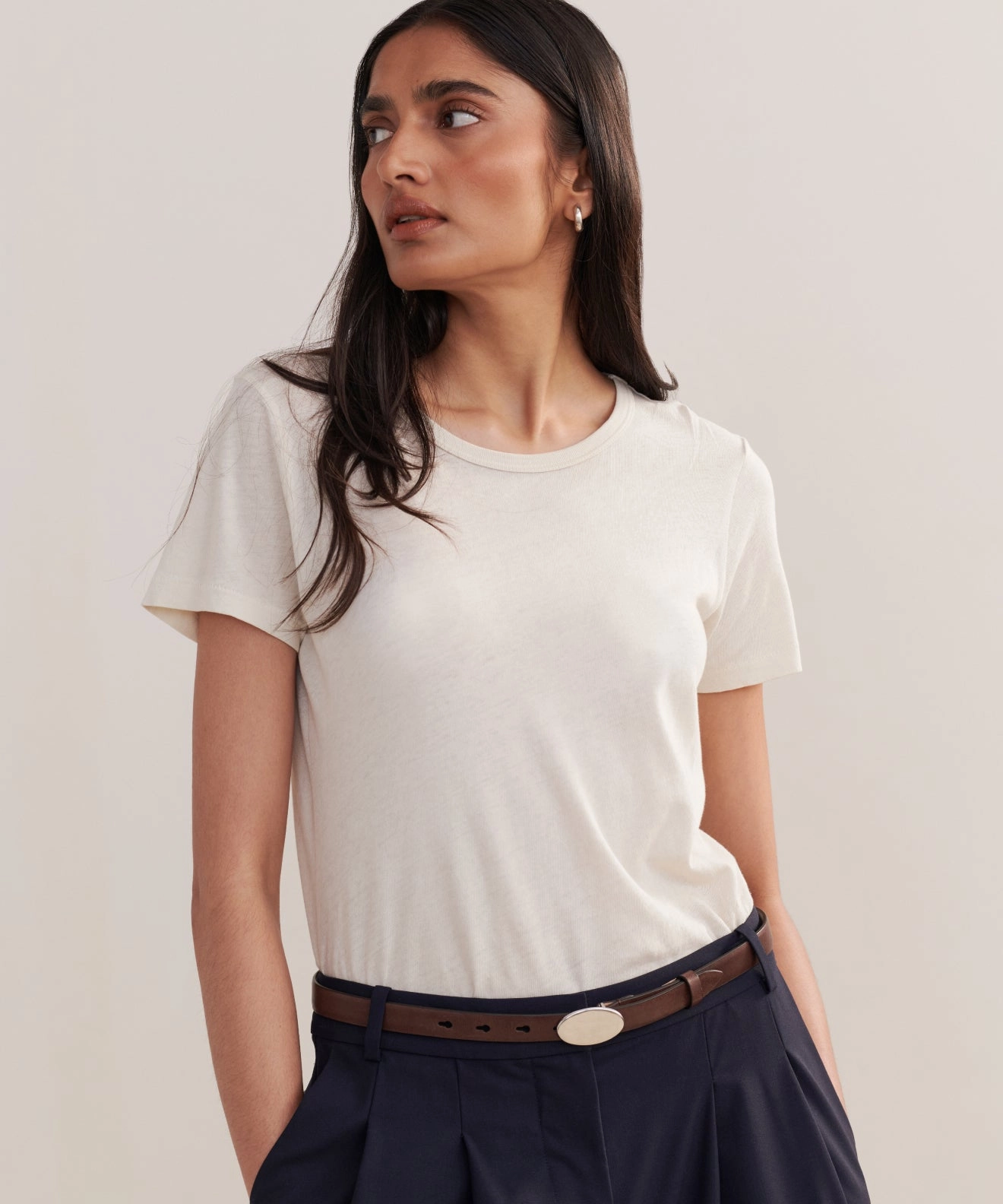 Comfortable Cut Leather Audrey Belt