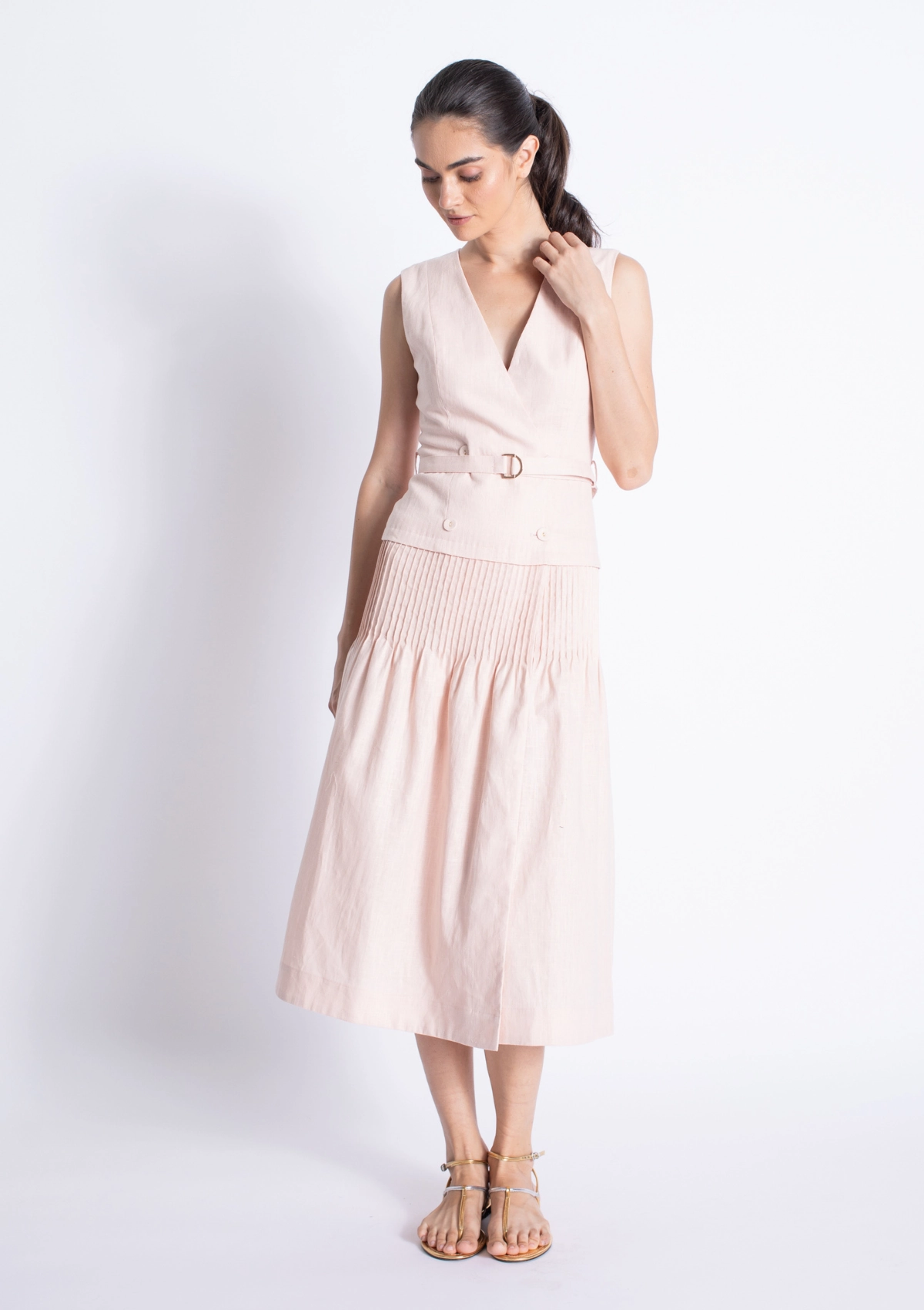 Chill Moment Raven Linen Dress