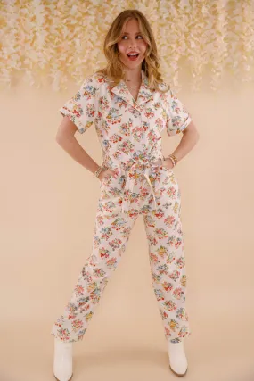 Stain Release Finish Breathable Style Reading Your Emotions Jumpsuit