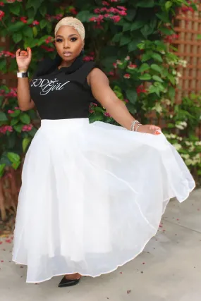 Classy Fit Rebekah Heaven Sent Tulle Skirt ?C God??s Girl Edition - White