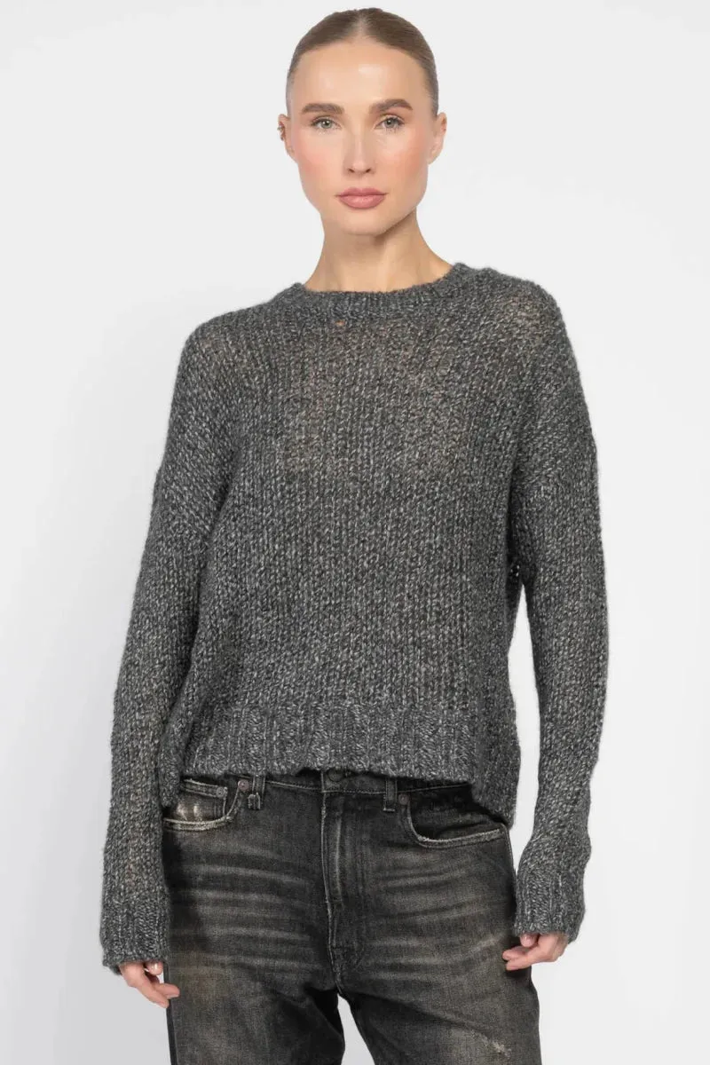 Autumn Cashmere Open Gauge Crew TearResistantWeave