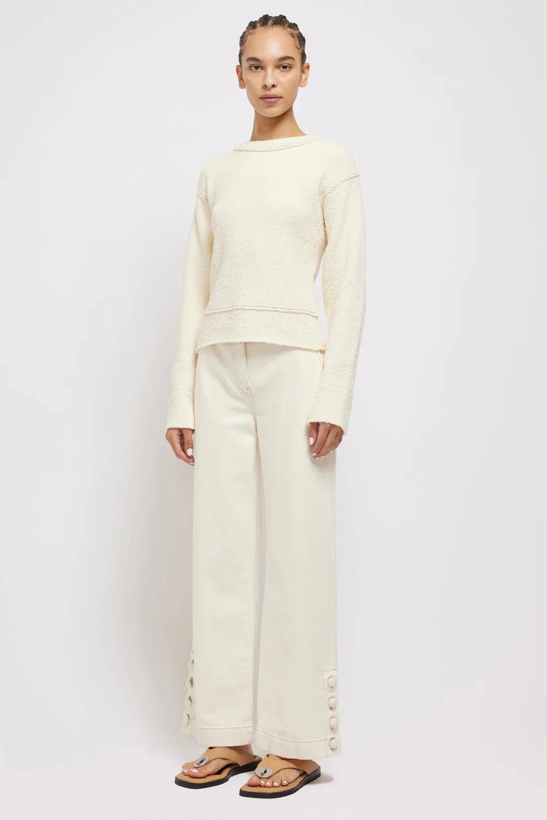 Simkhai Sabina Crossover Sweater Chic Cardigan