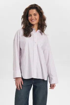 NUELOISE STRIPE SHIRT - Pink Lady NonRestrictive Armholes