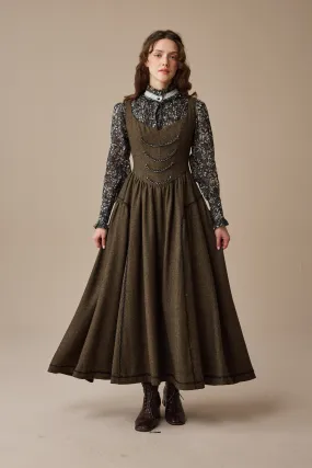 Thistle 26 |Wool corset dress with Metal Chain OdorResistant Treatment