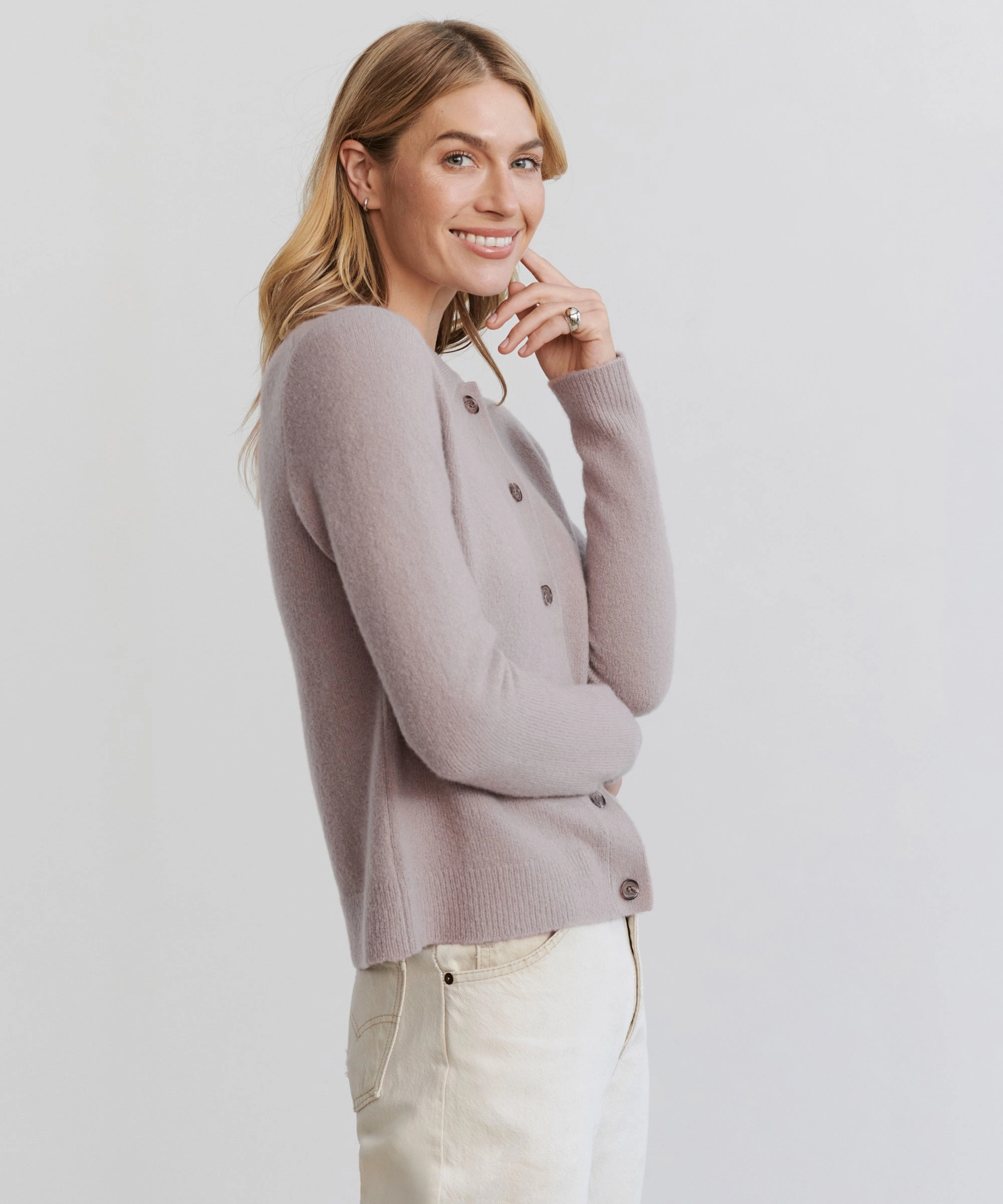 Murphy Cardigan Neutral Tones Classic Casual