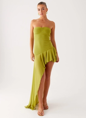 Reeva Mini Dress - Green Modern Form Abrasion-resistant