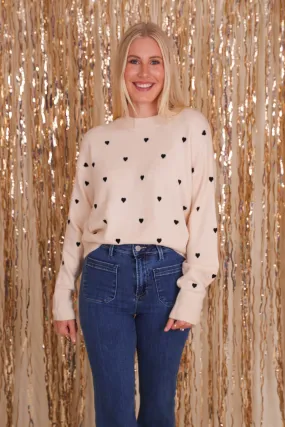 Ribbed Knit Fabric LowProfile Zipper Queen Of Hearts Sweater