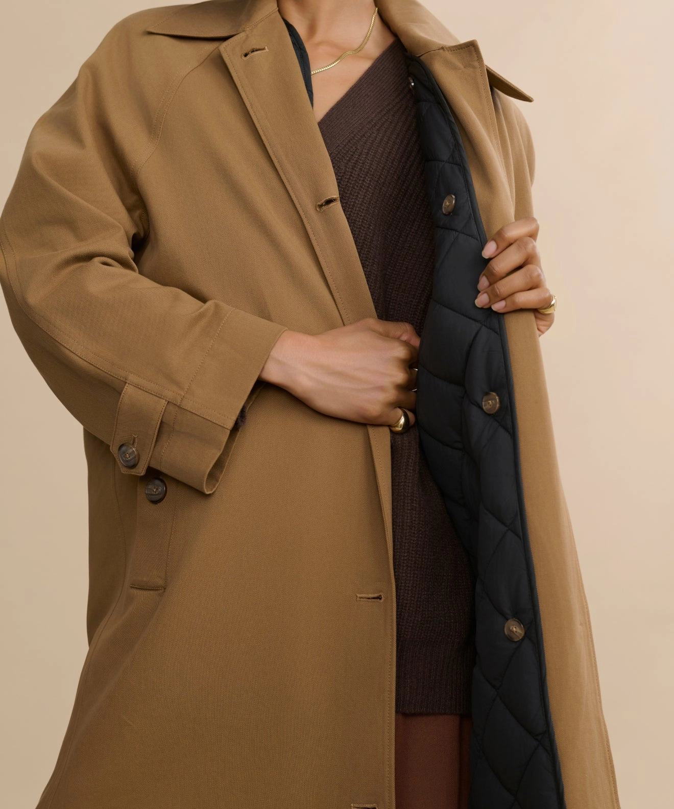 Chill Commute Fit Non Iron Fabric Tech McCall Trench Coat