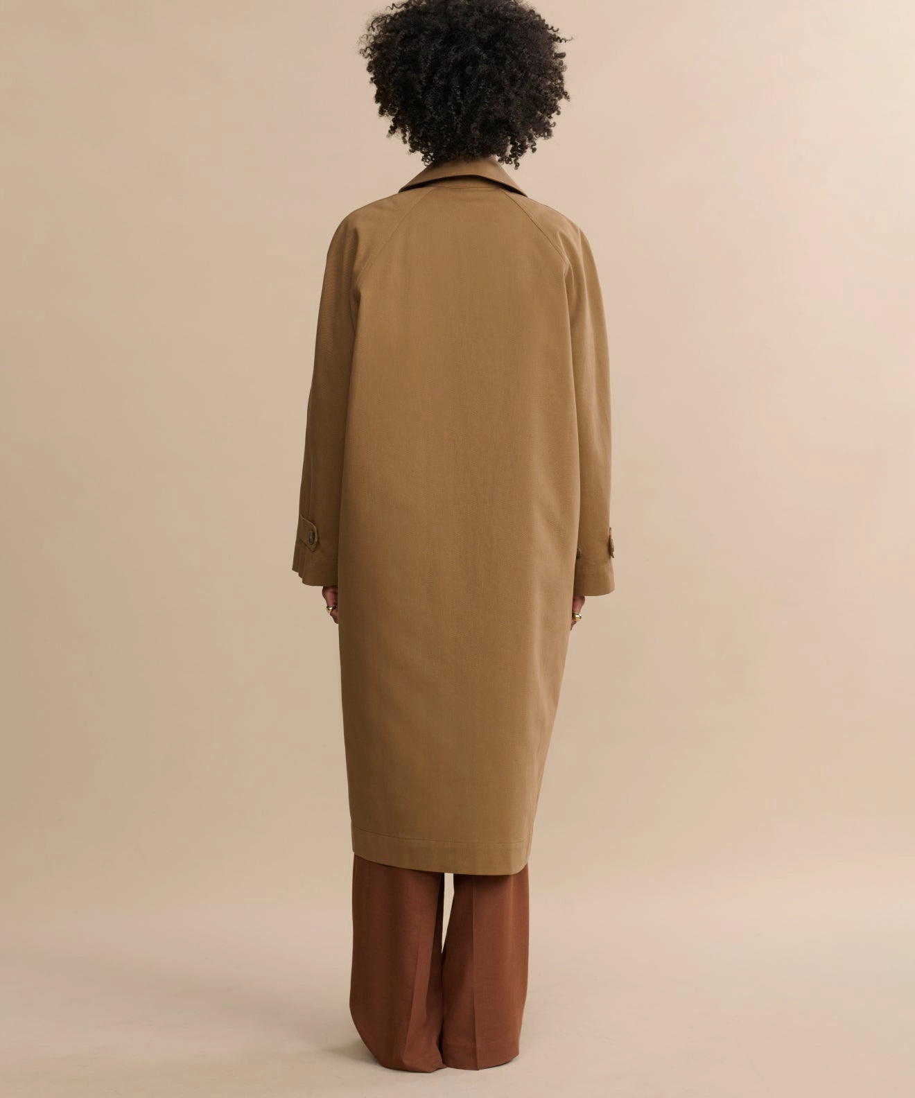 McCall Trench Coat Waterproof Stitch Details Expandable Side Gussets