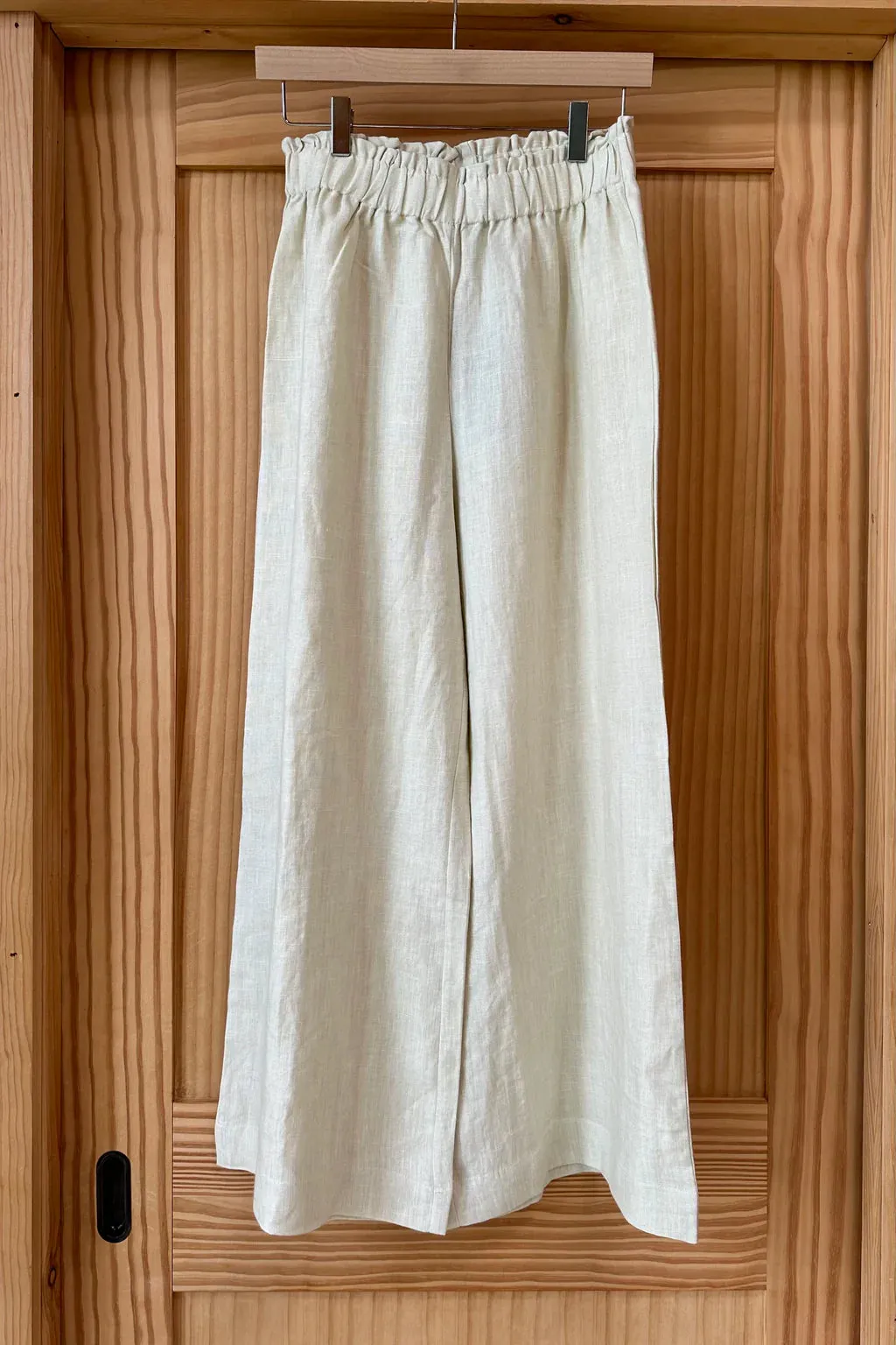 Emerson Fry Pull On Pant - Arctic Wolf Linen Water Resistant