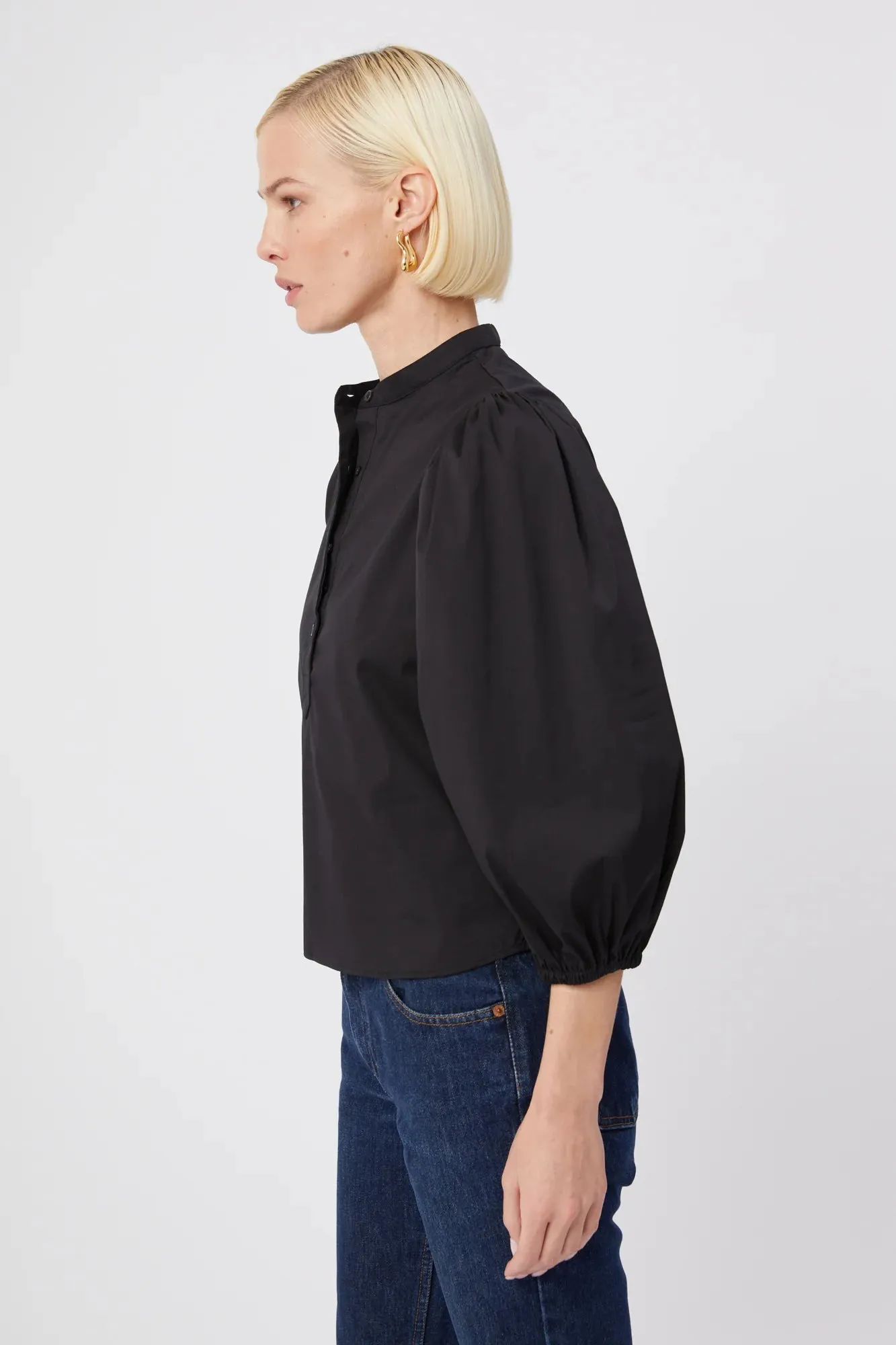 DoubleStitched Hemming The Shirt The Balloon Sleeve Shirt