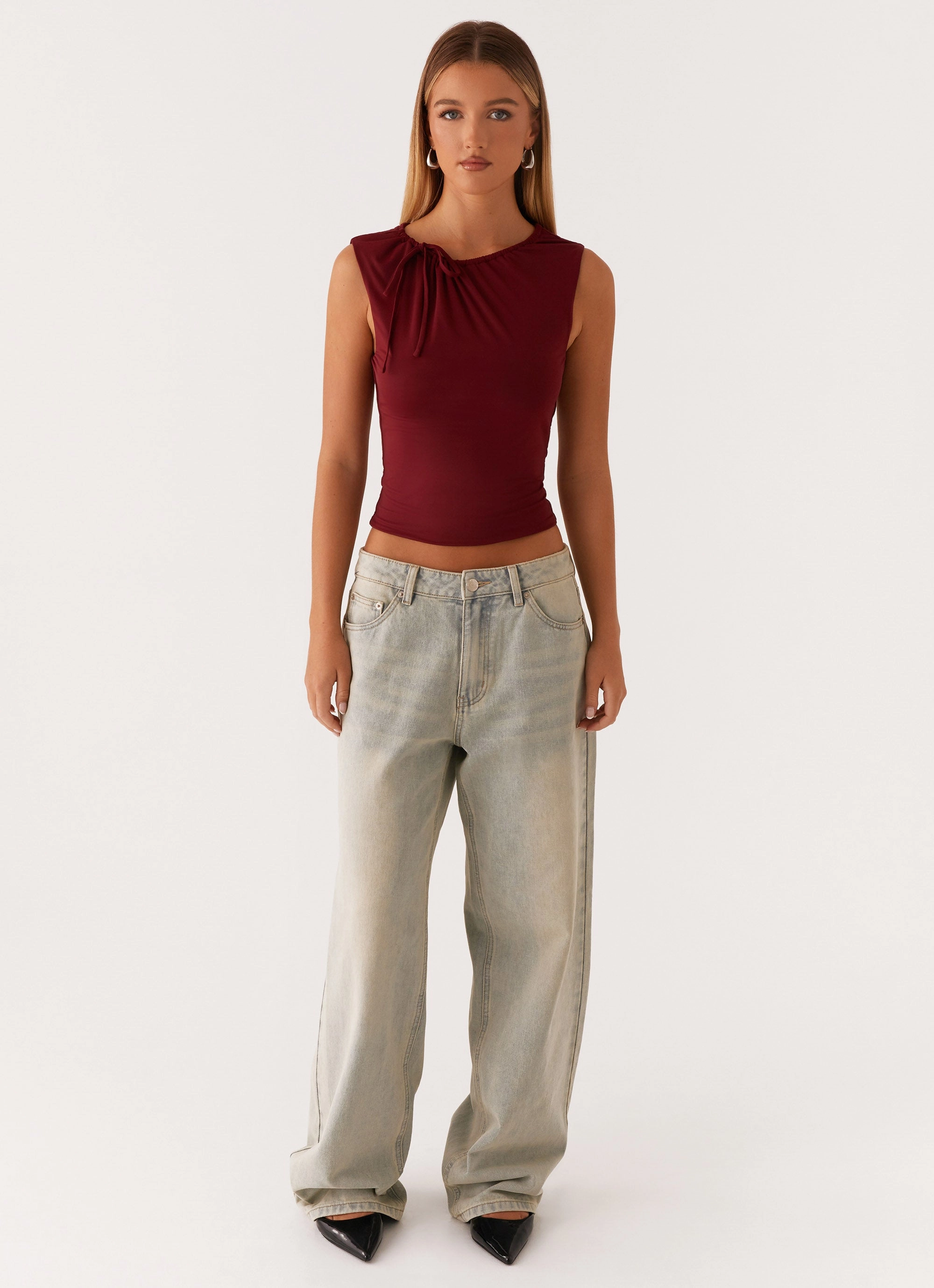 Casual Sweater Darlee Tank Top - Mulberry