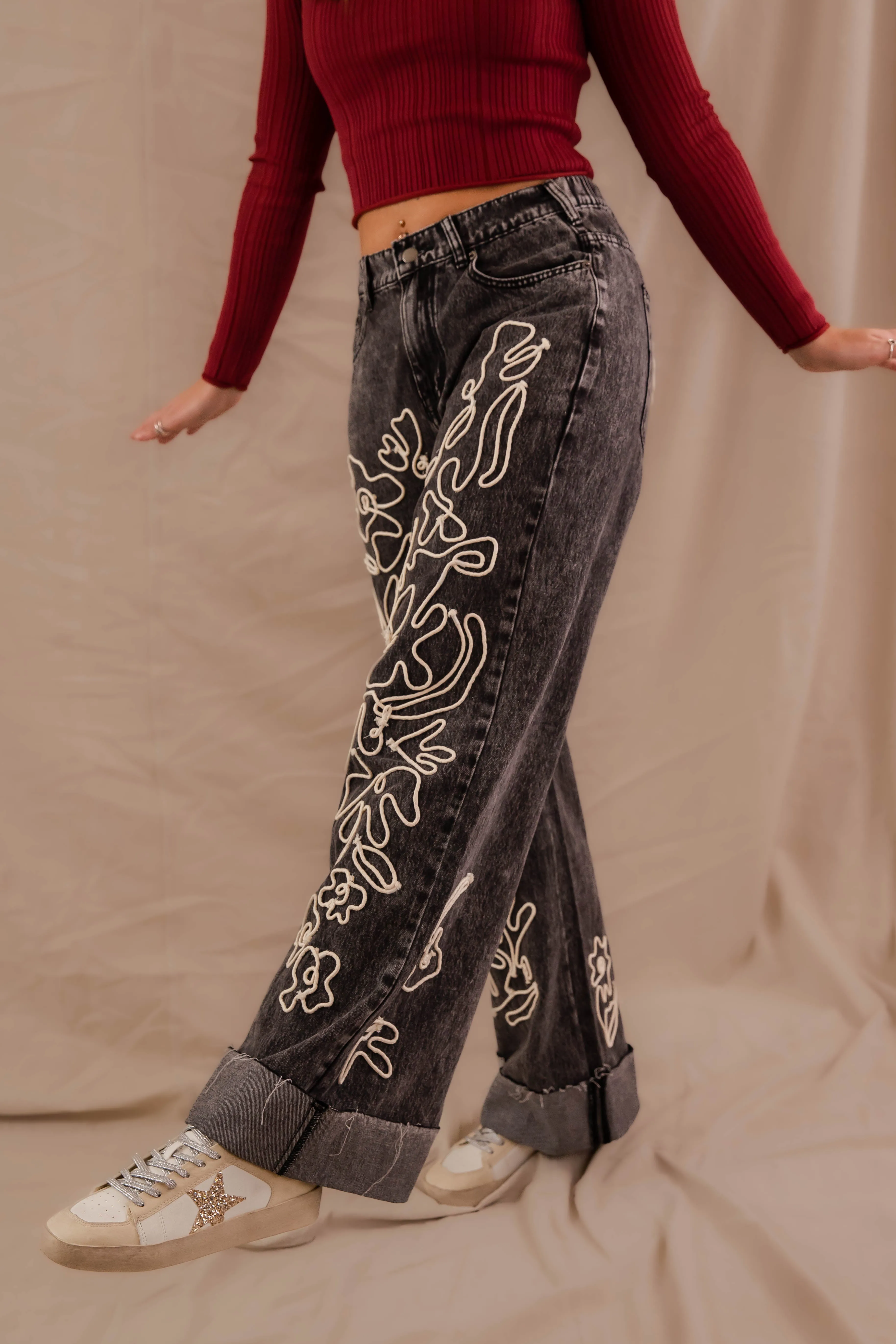 It's History To Me Denim Flexible Seam Casual Must-Have