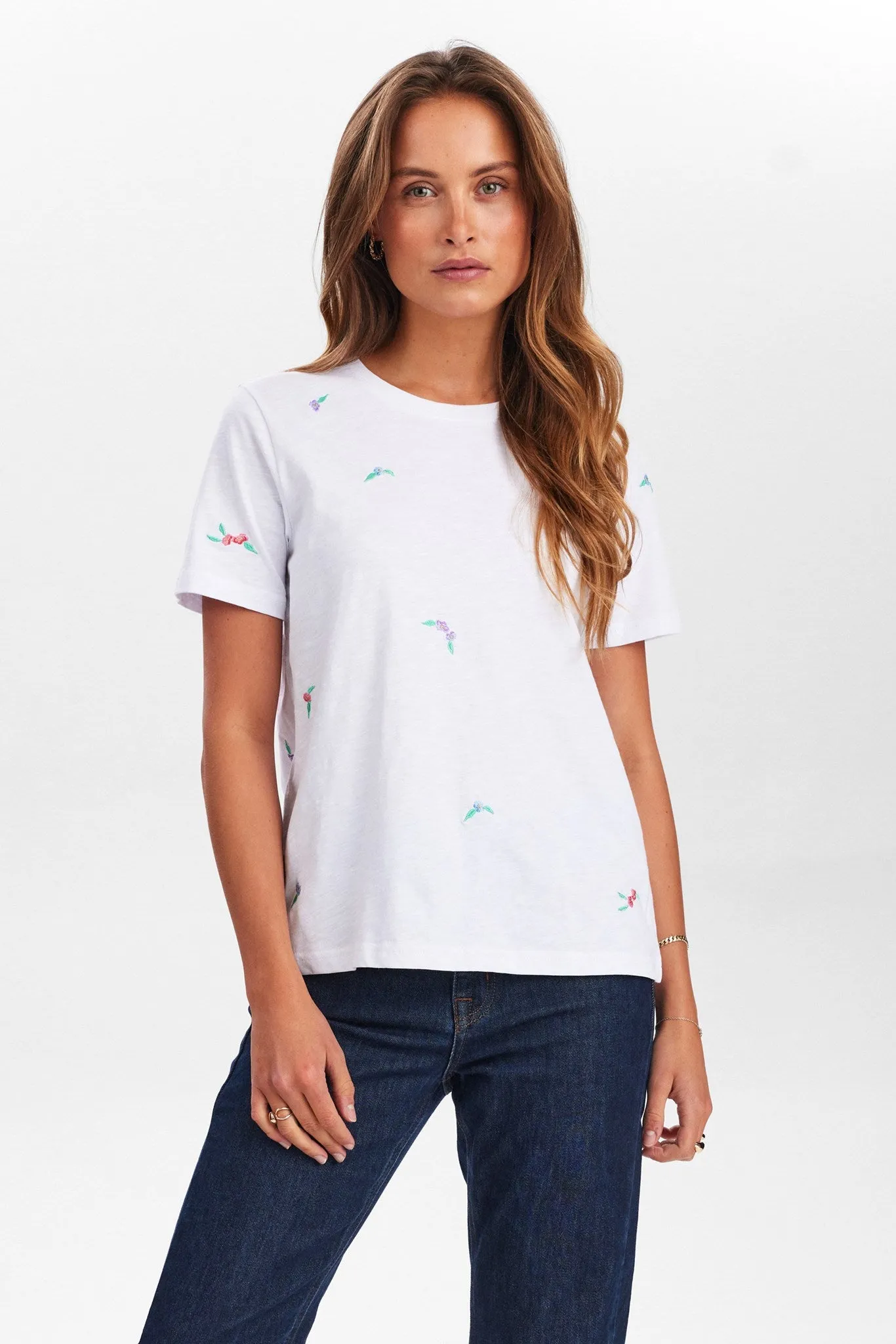 NUSUIS T-SHIRT - GOTS - Bright White Hidden Zipper Closure Adaptive Fit Technology